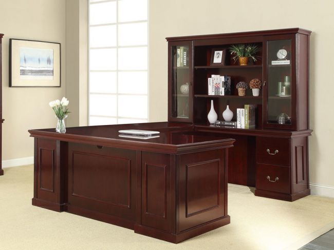 Townsend 72X24 Double Pedestal Credenza - Royal Cherry