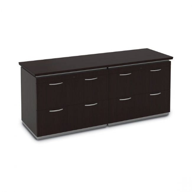 Tuxedo 72 x 24 Credenza Set - Dark Roast