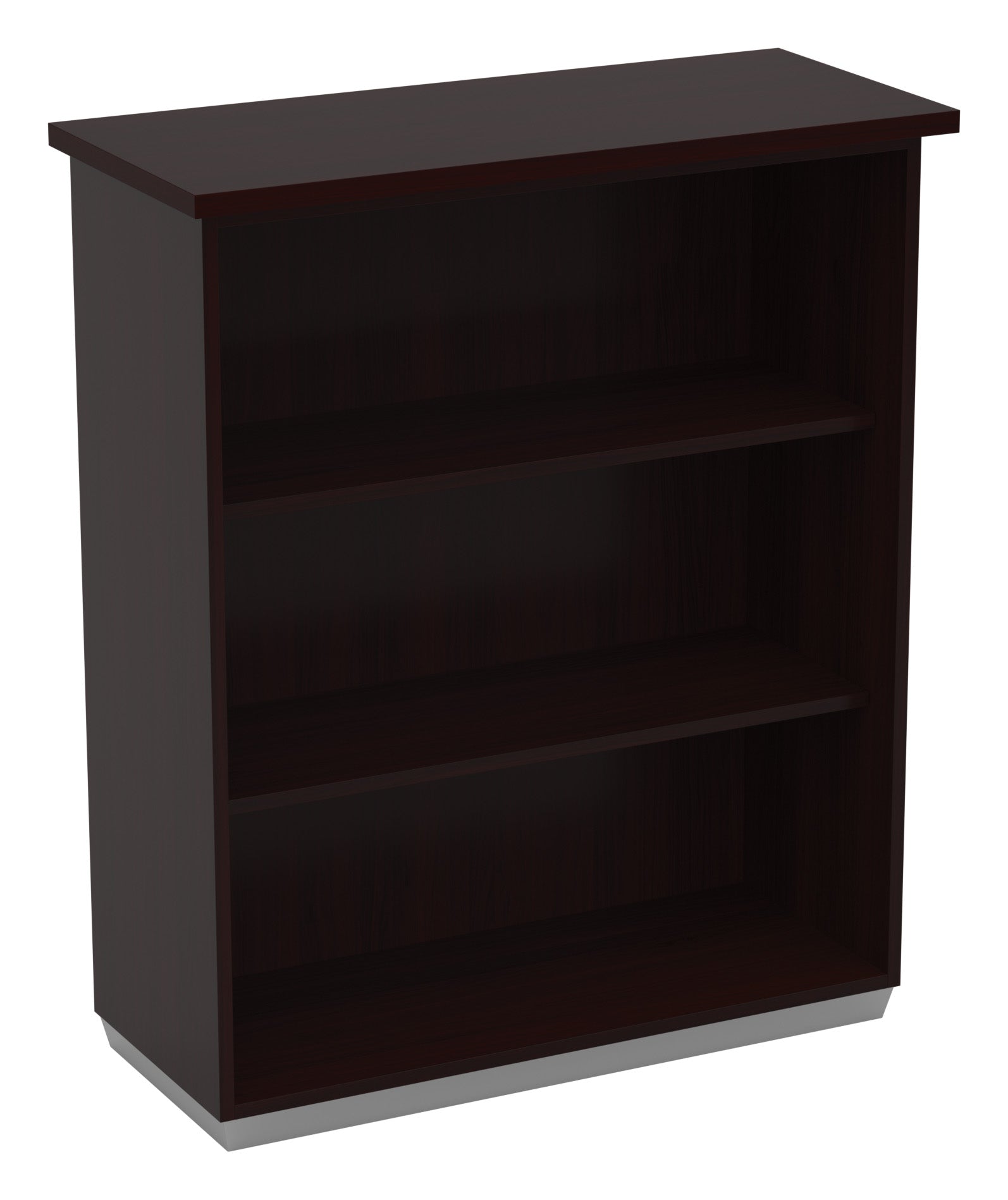 Tuxedo 3-Shelf Bookcase/Open Hutch - Dark Roast