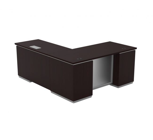 Tuxedo Left Box File Pedestal - Dark Roast