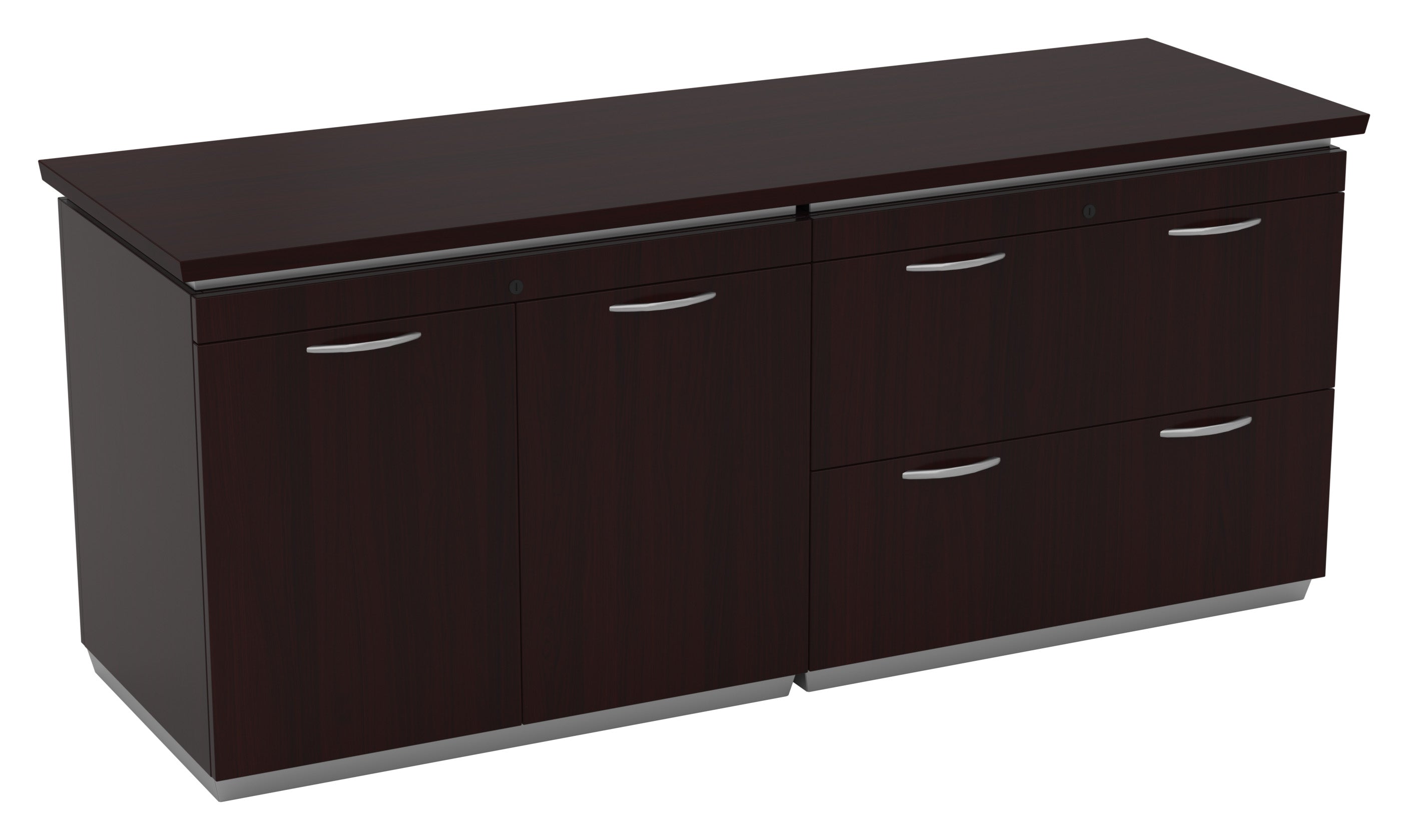 Tuxedo Lateral File/Storage Credenza 72x24 - Dark Roast