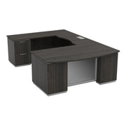 Tuxedo U-Shape w/ Bridge on Left 72x114 - Slate Grey