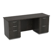 Tuxedo Double Pedestal Credenza 72x24 - Slate Grey