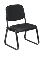 Deluxe Sled Base Armless Chair - Black
