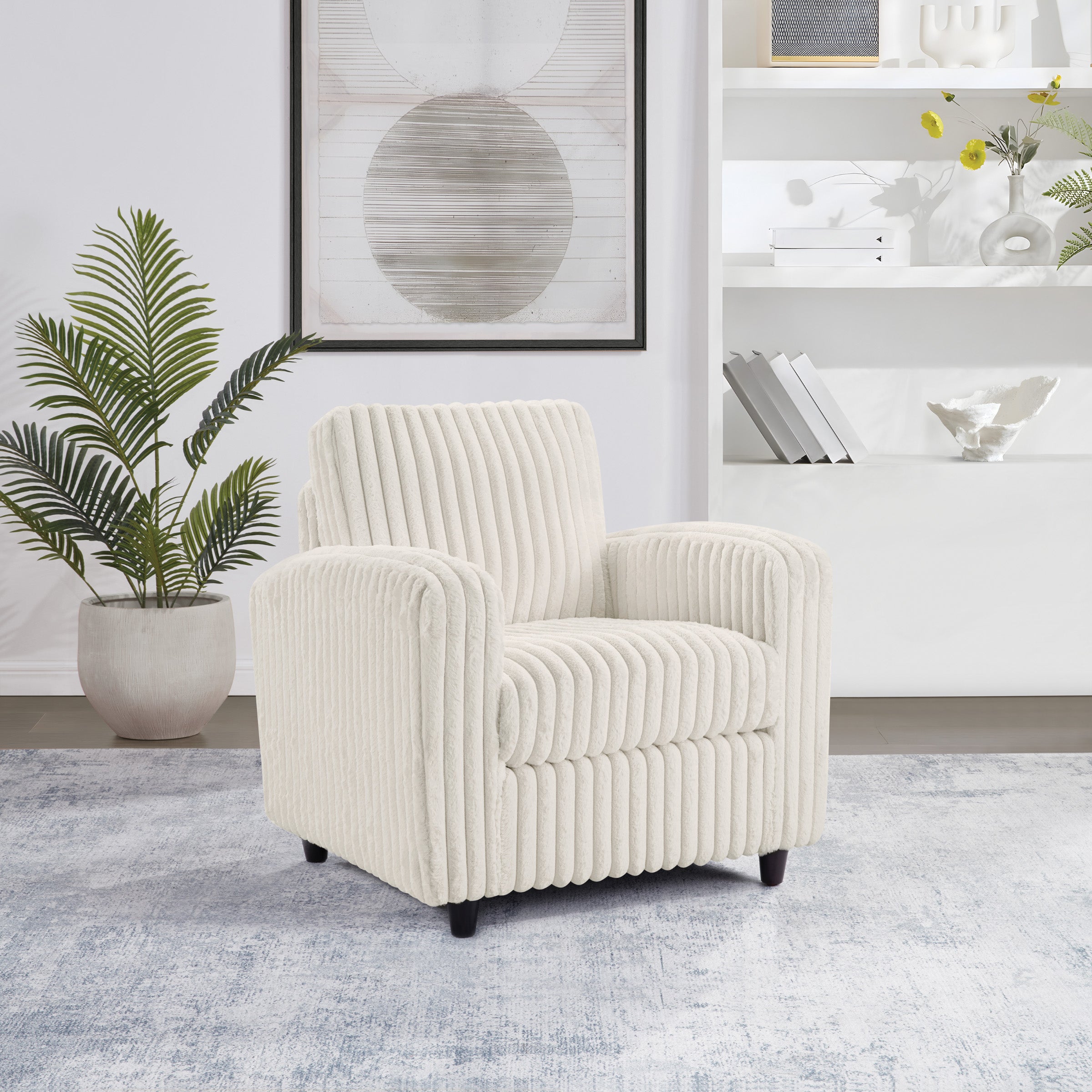 Venus Club Chair - White Cord