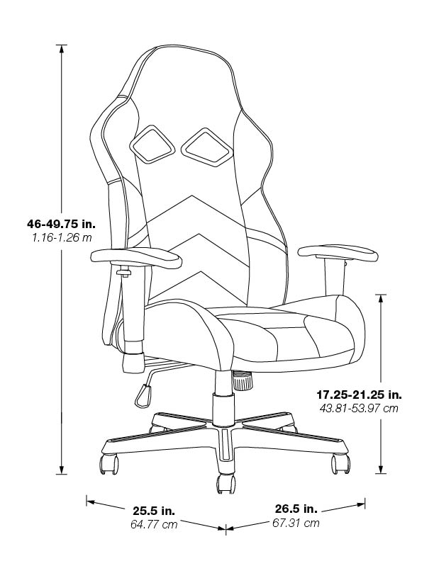 Vapor Gaming Chair - Blue/Black