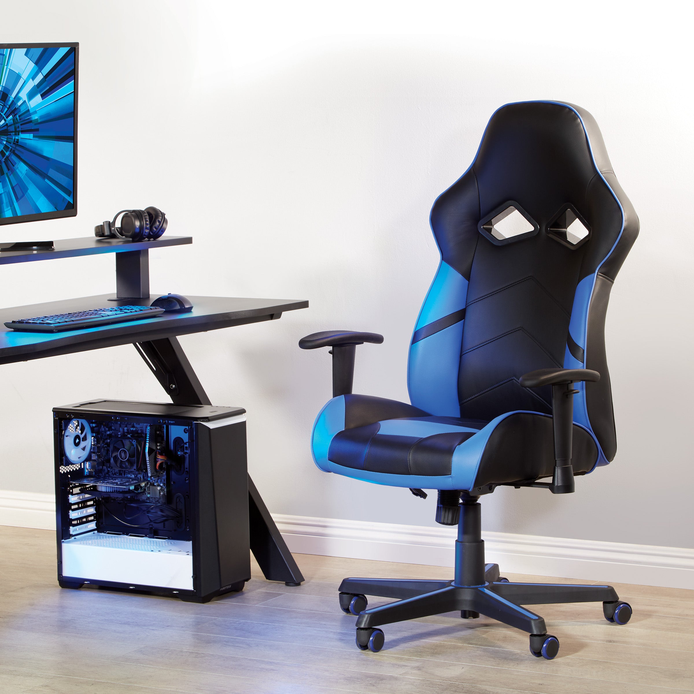 Vapor Gaming Chair - Blue/Black