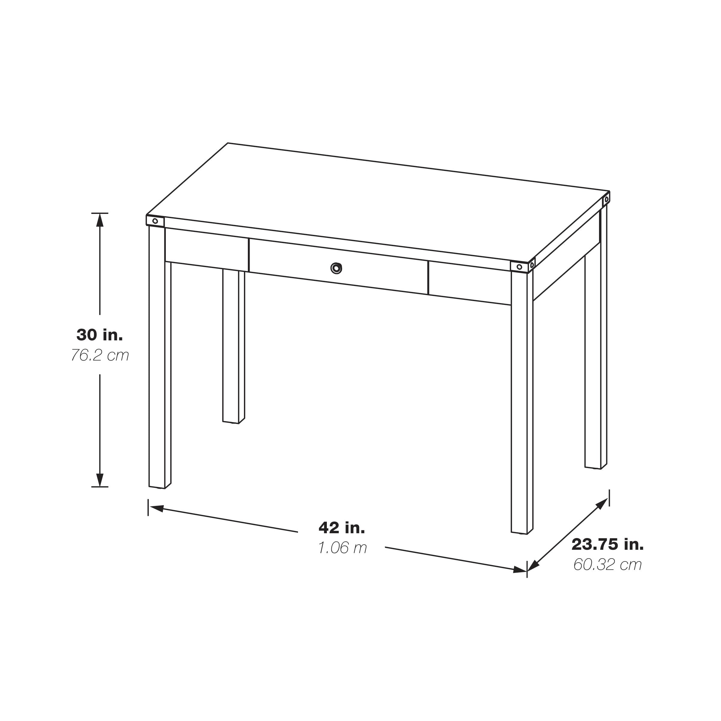 Victor Writing Desk - Brown Oak