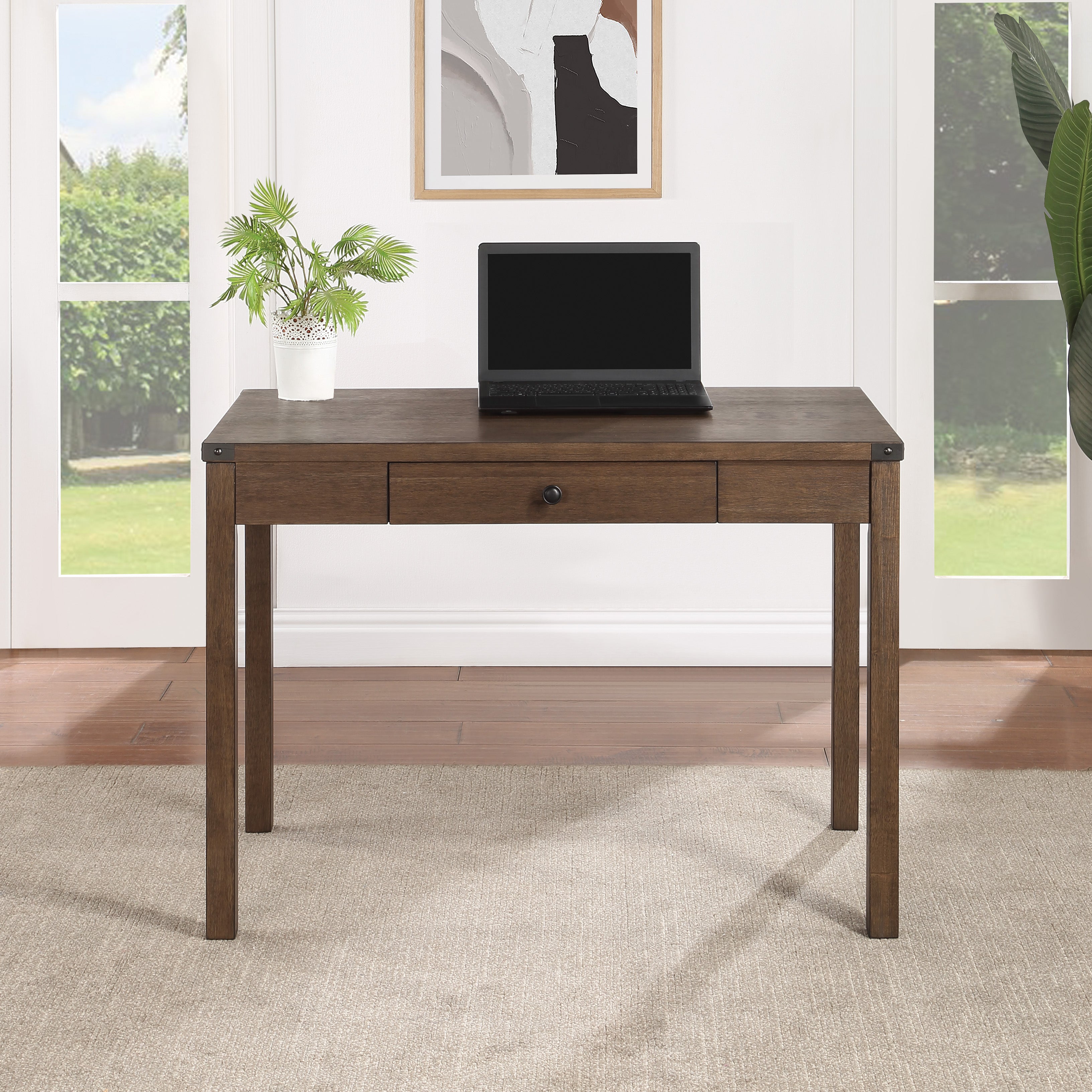 Victor Writing Desk - Brown Oak