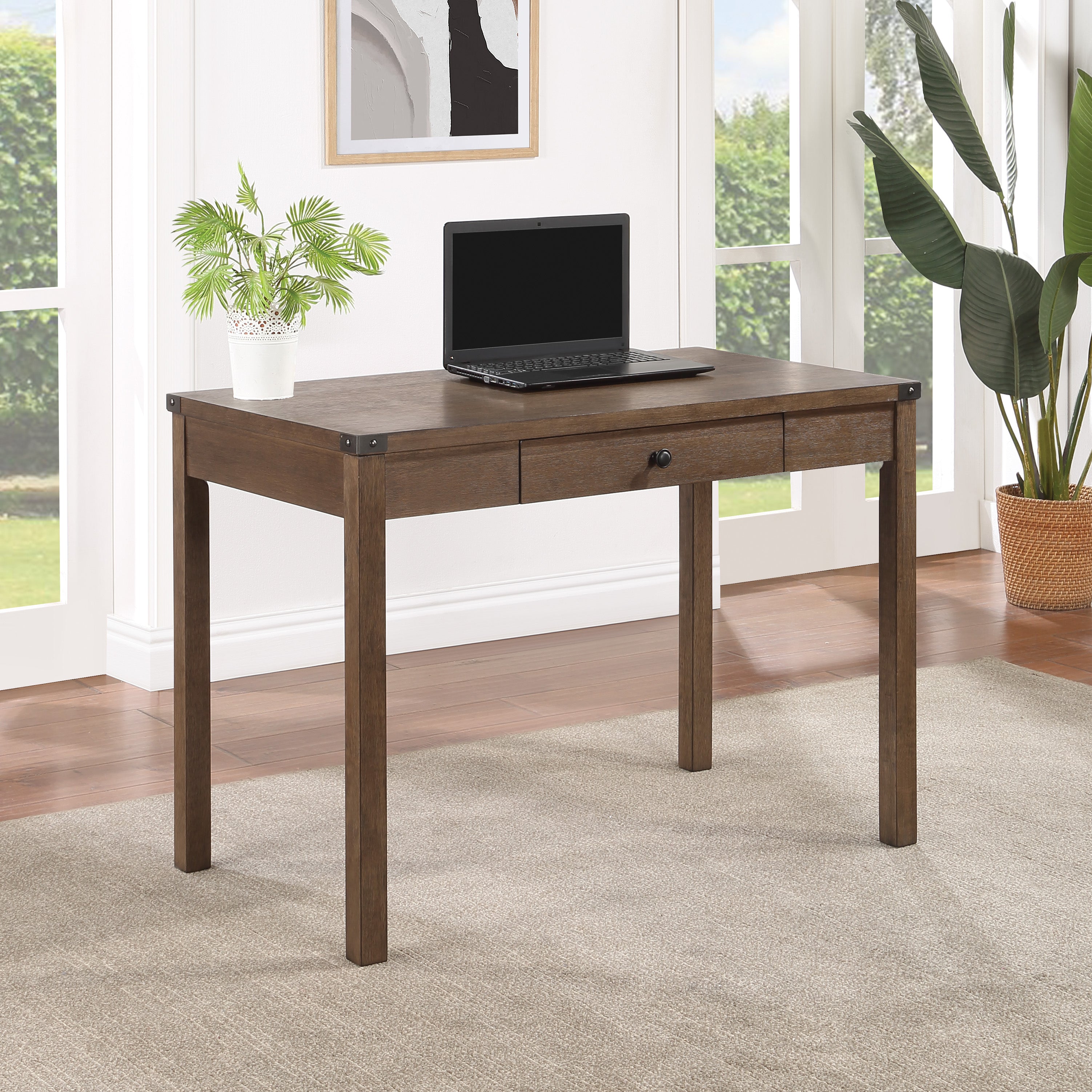 Victor Writing Desk - Brown Oak