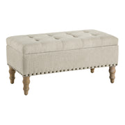 Woodbury Storage Bench - Linen