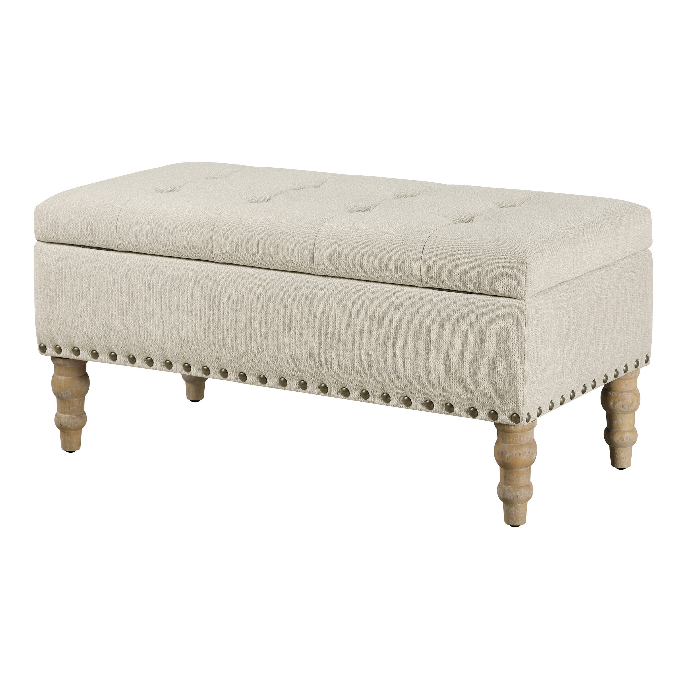Woodbury Storage Bench - Linen