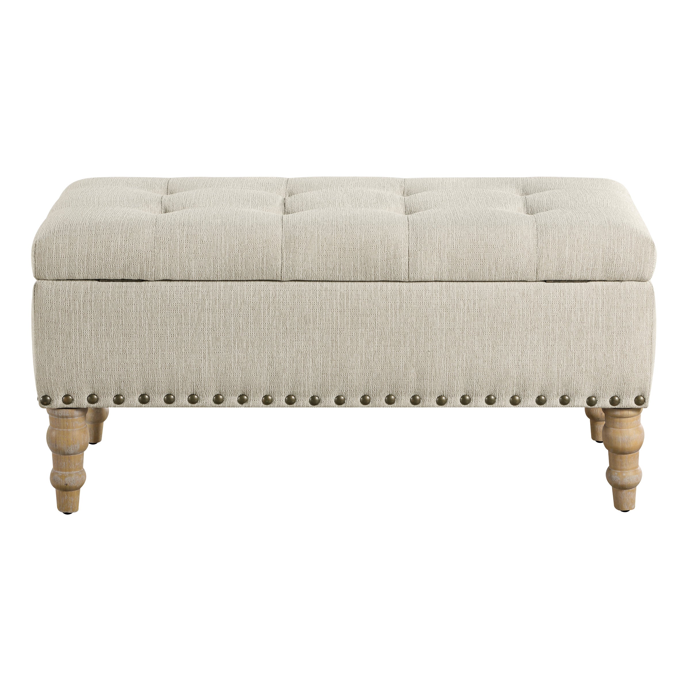 Woodbury Storage Bench - Linen