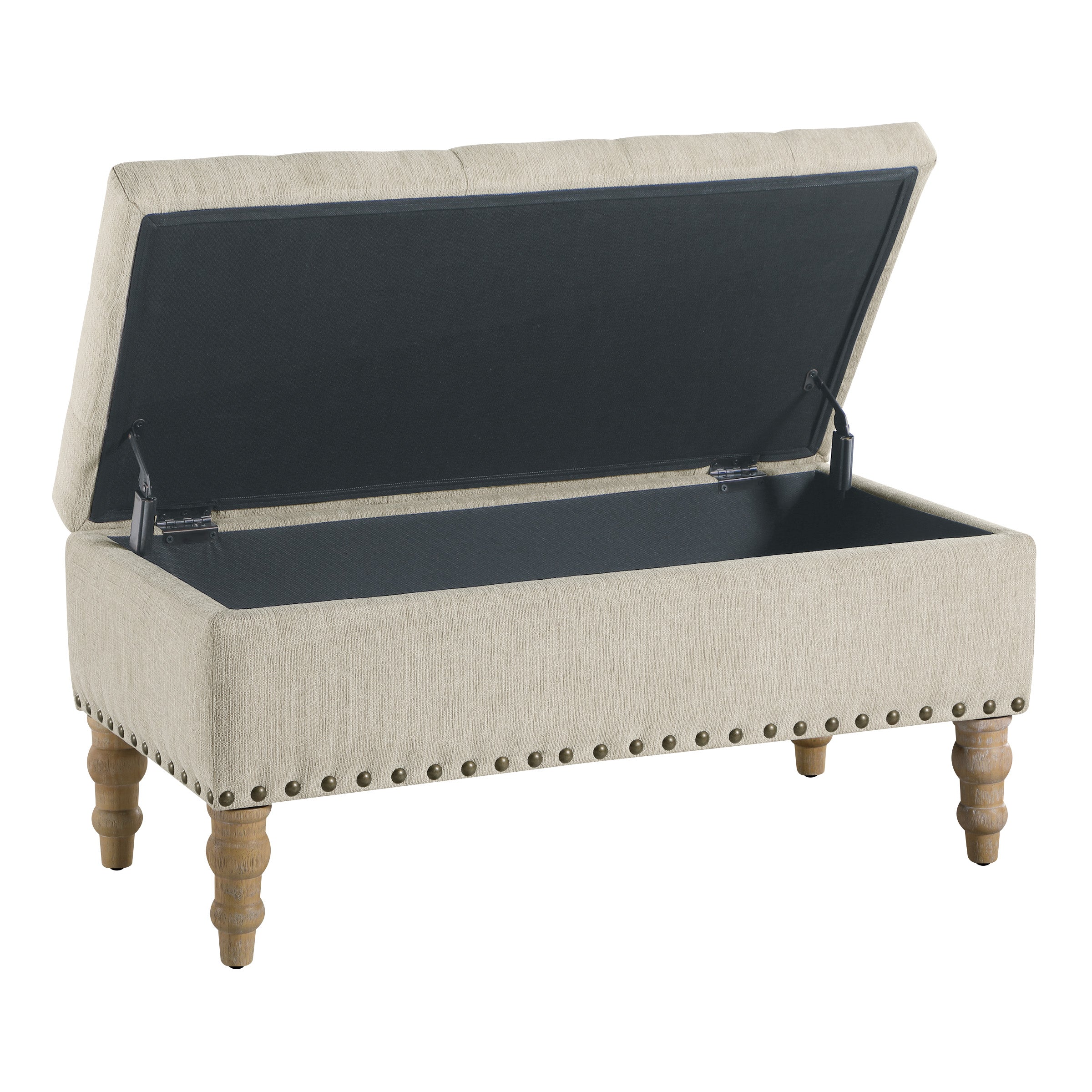 Woodbury Storage Bench - Linen