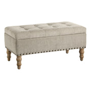 Woodbury Storage Bench - Marble