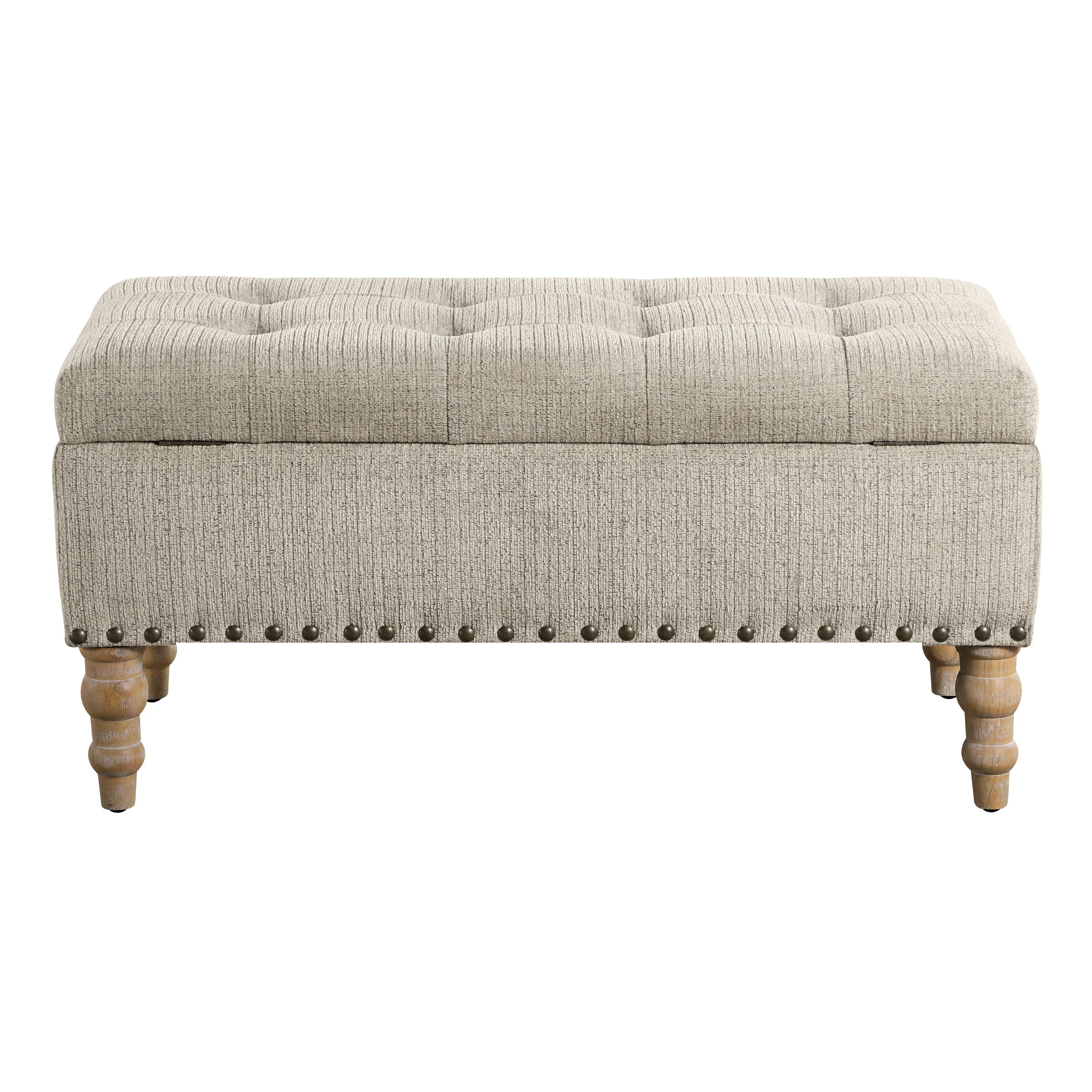 Woodbury Storage Bench - Marble