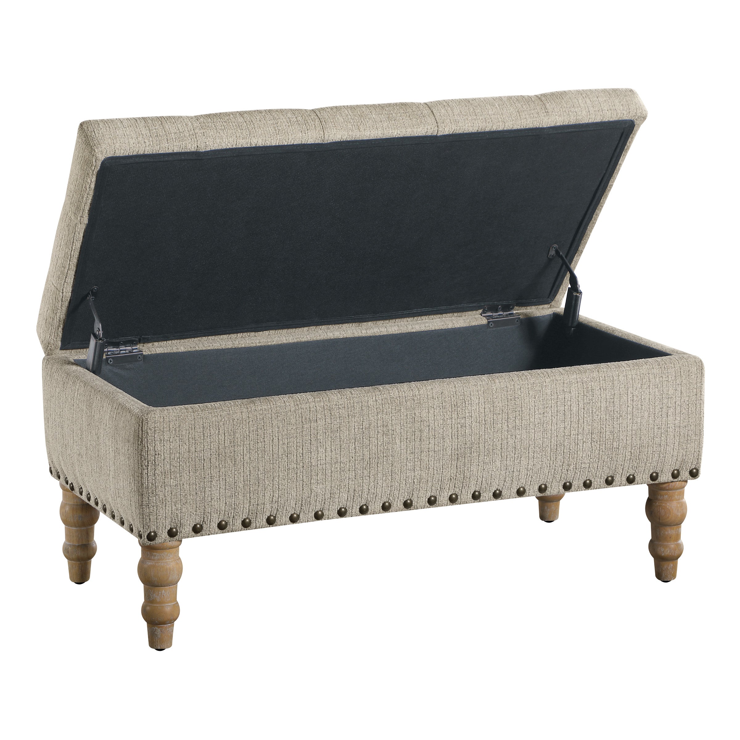Woodbury Storage Bench - Marble