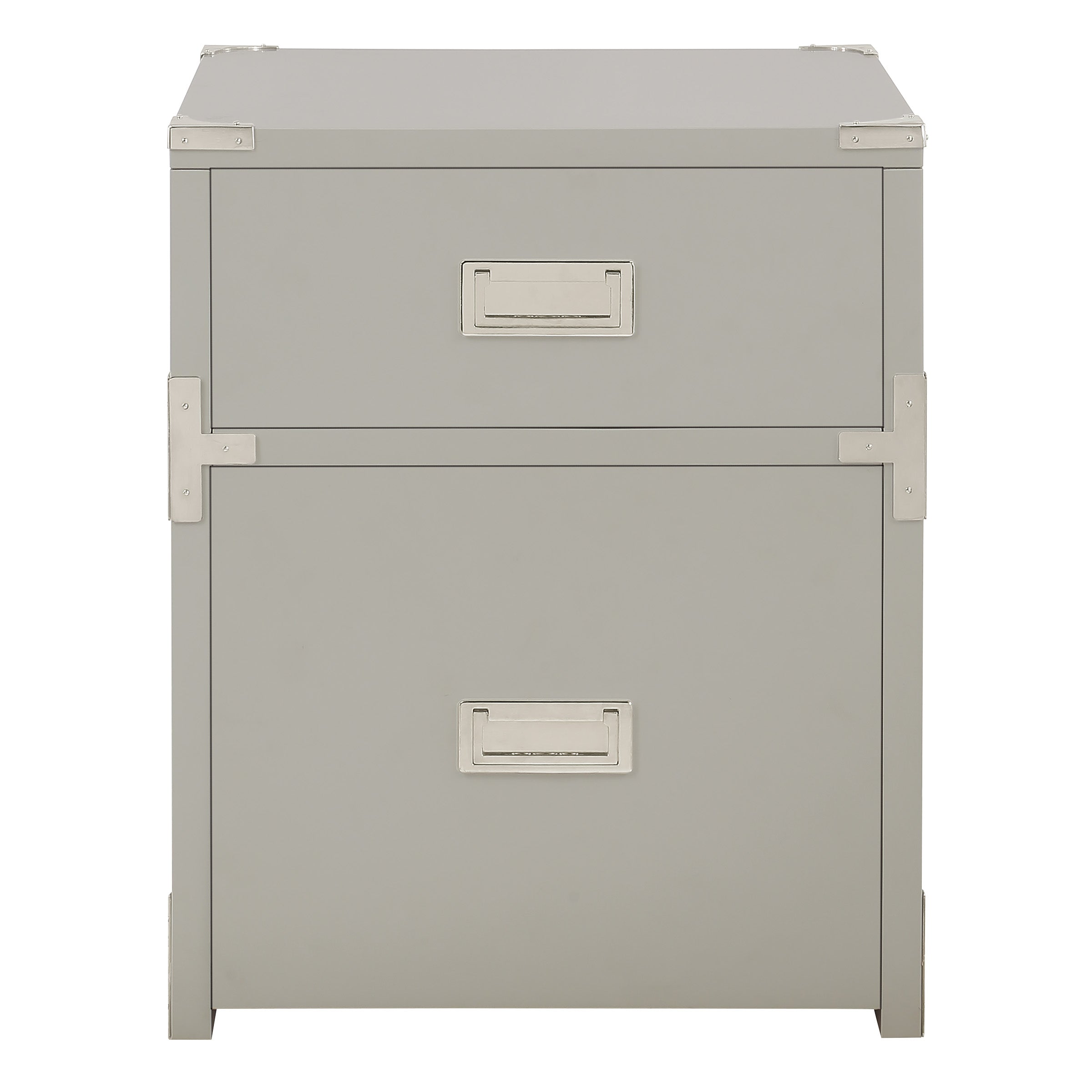 Wellington 2 Drawer File Cabinet - Grey
