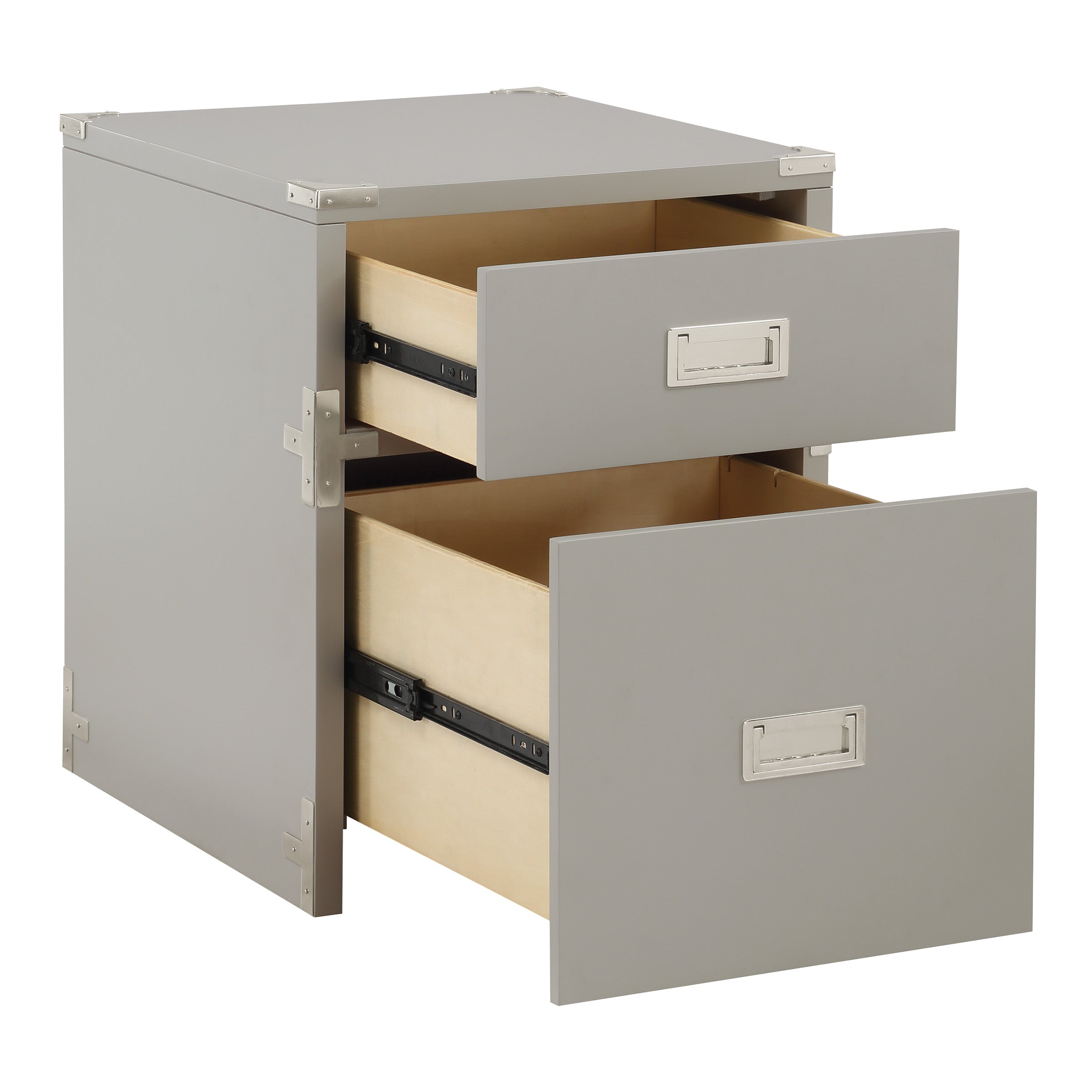 Wellington 2 Drawer File Cabinet - Grey