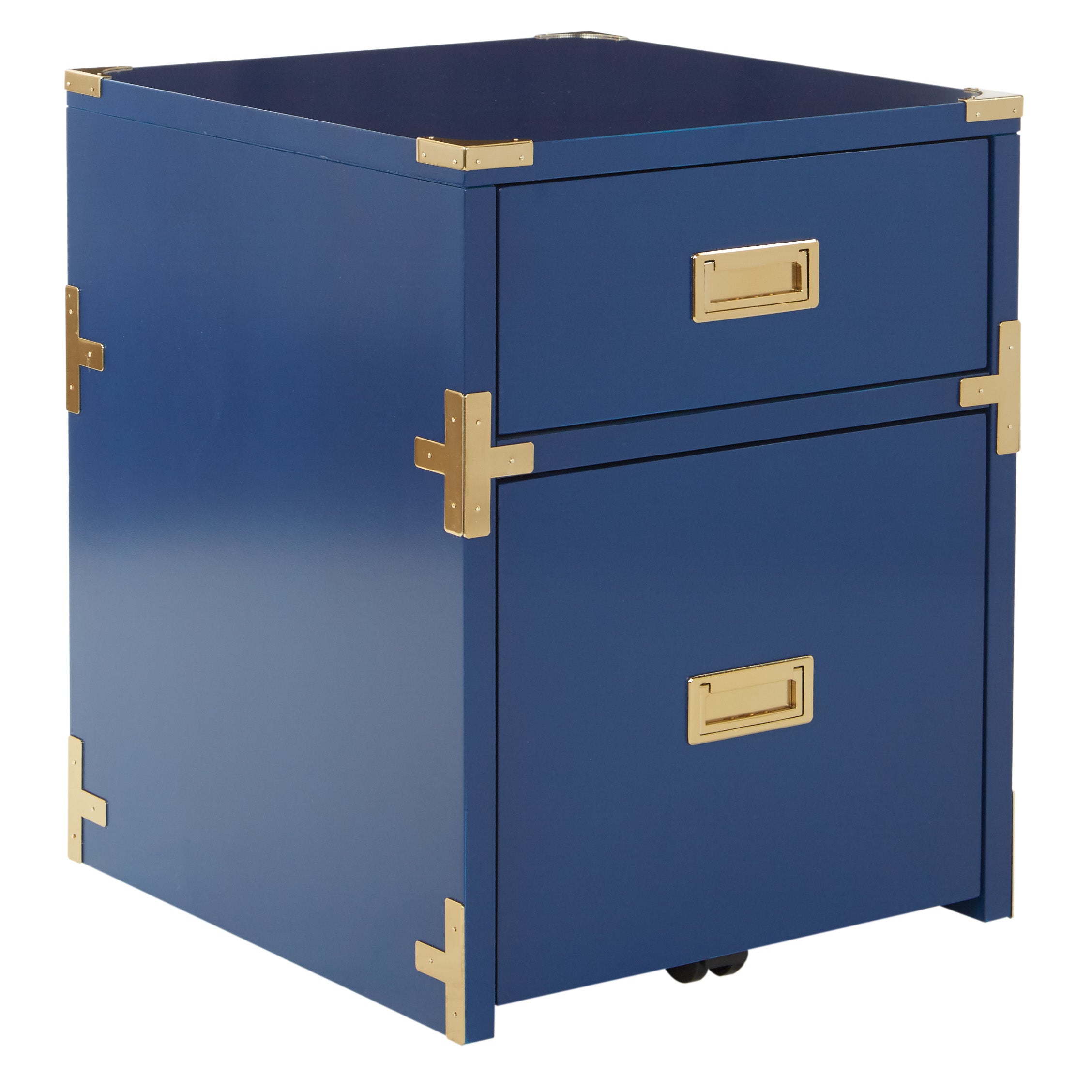 Wellington 2 Drawer File Cabinet - Lapis Blue