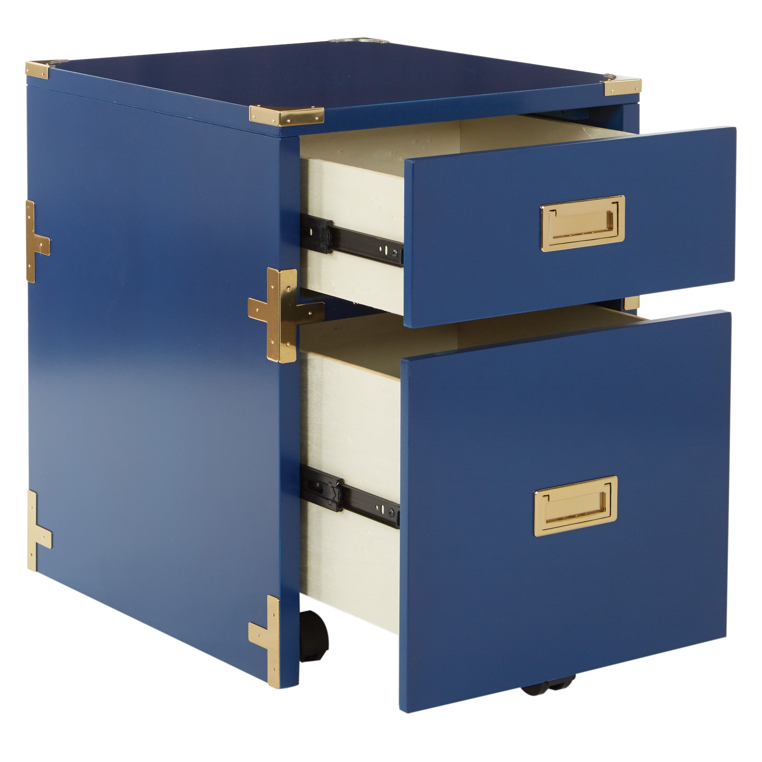 Wellington 2 Drawer File Cabinet - Lapis Blue