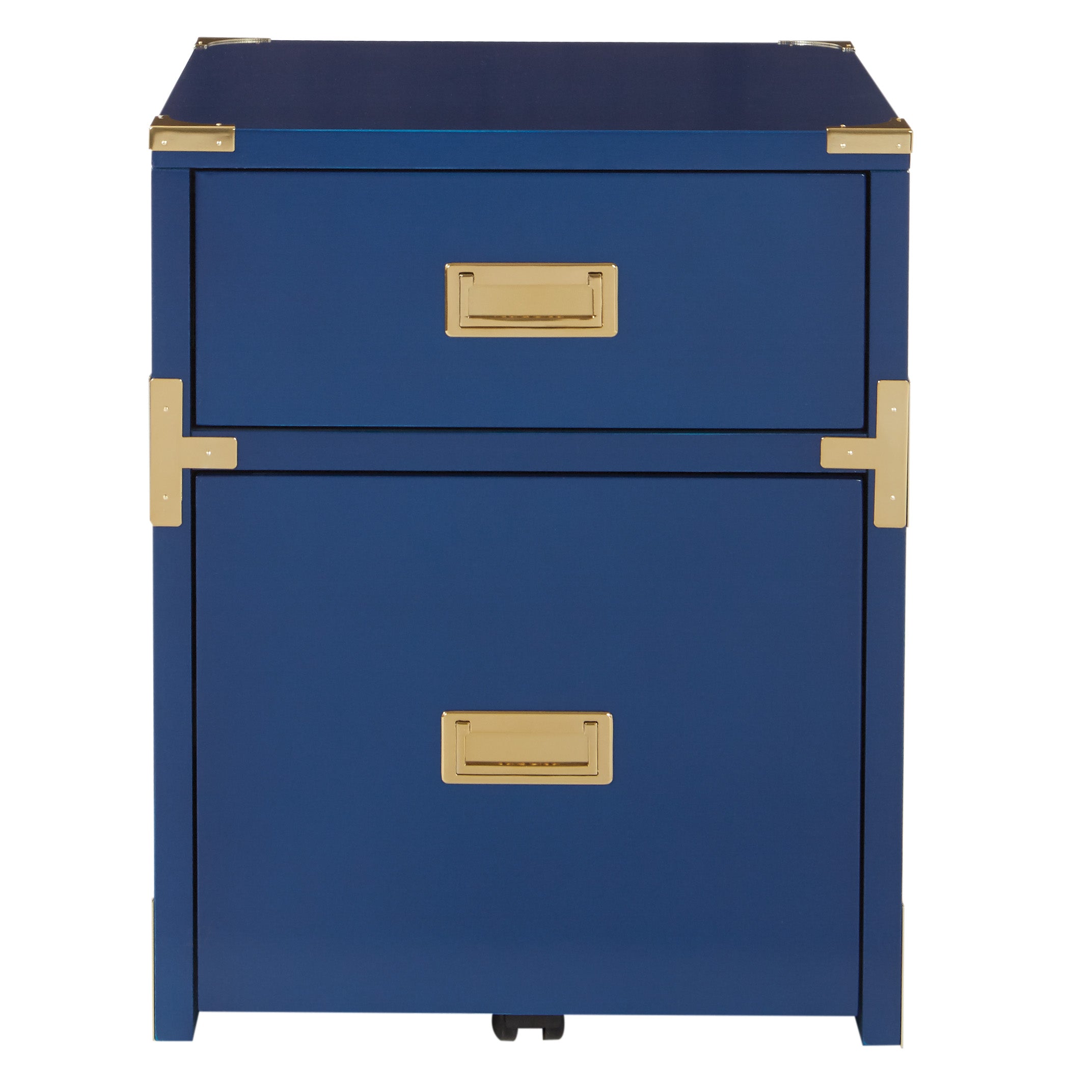 Wellington 2 Drawer File Cabinet - Lapis Blue
