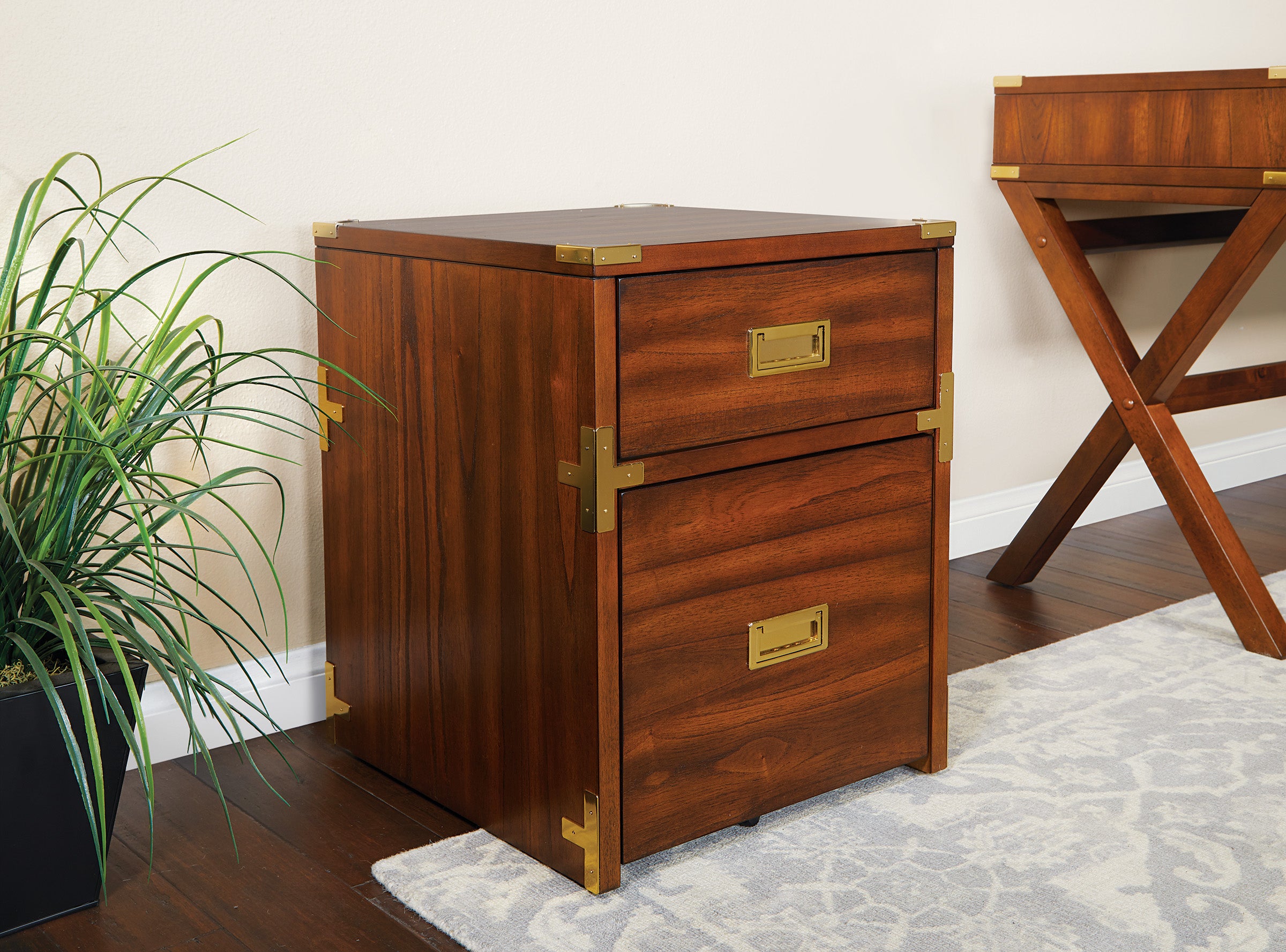 Wellington 2 Drawer File Cabinet - Toasted Wheat