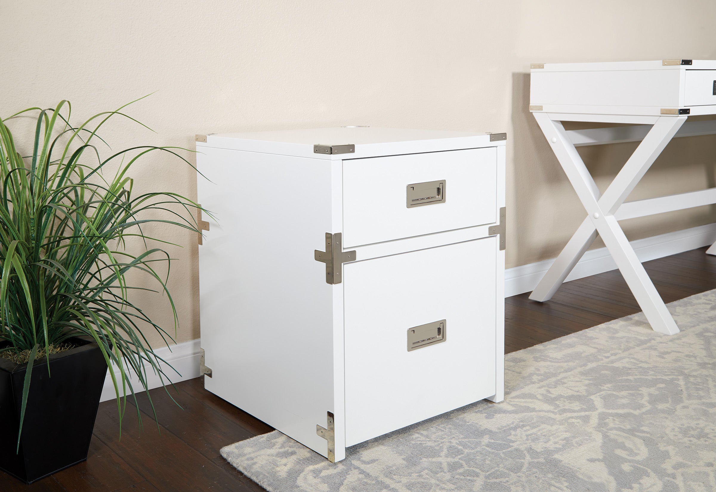Wellington 2 Drawer File Cabinet - White