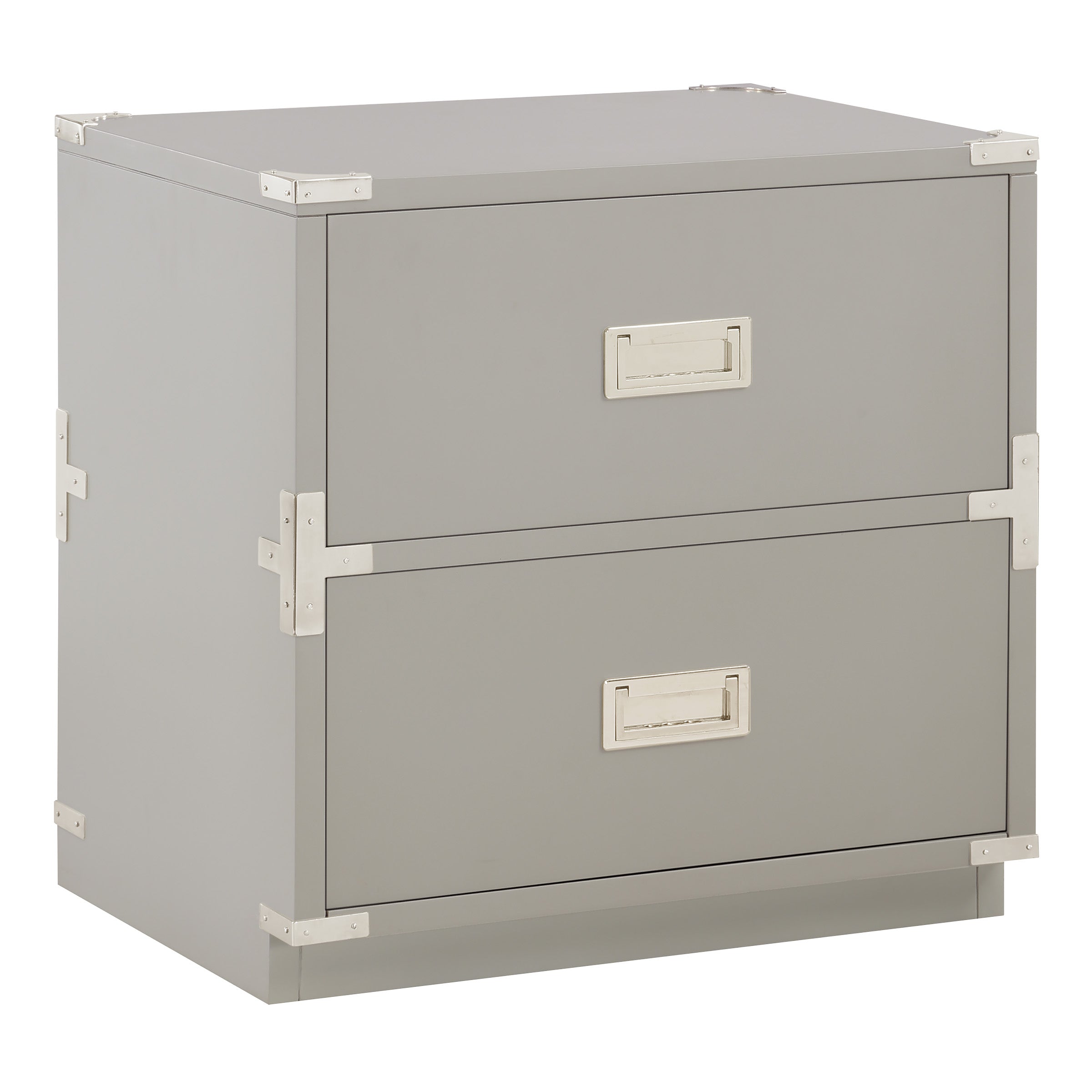 Wellington 2-Drawer Cabinet - Grey