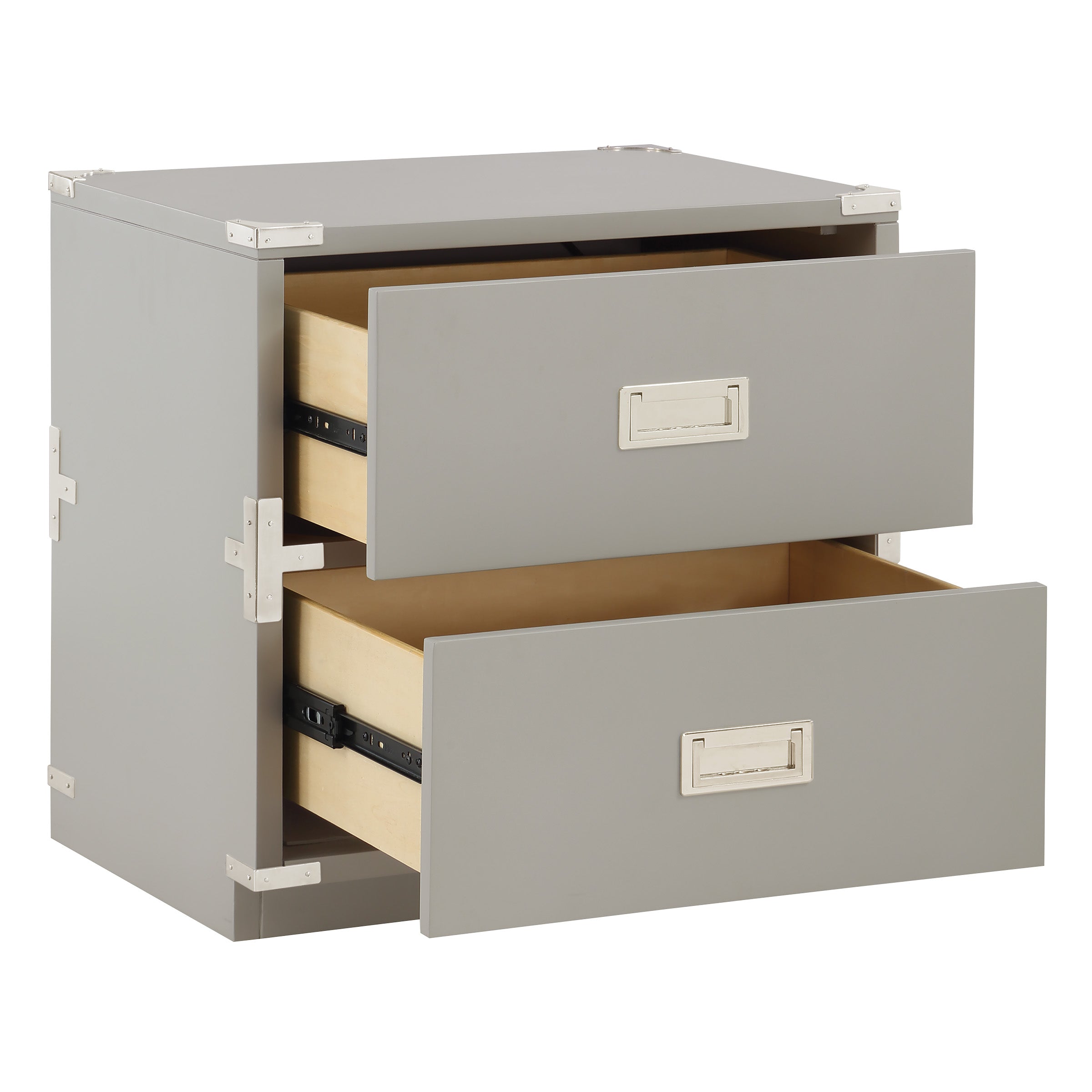Wellington 2-Drawer Cabinet - Grey