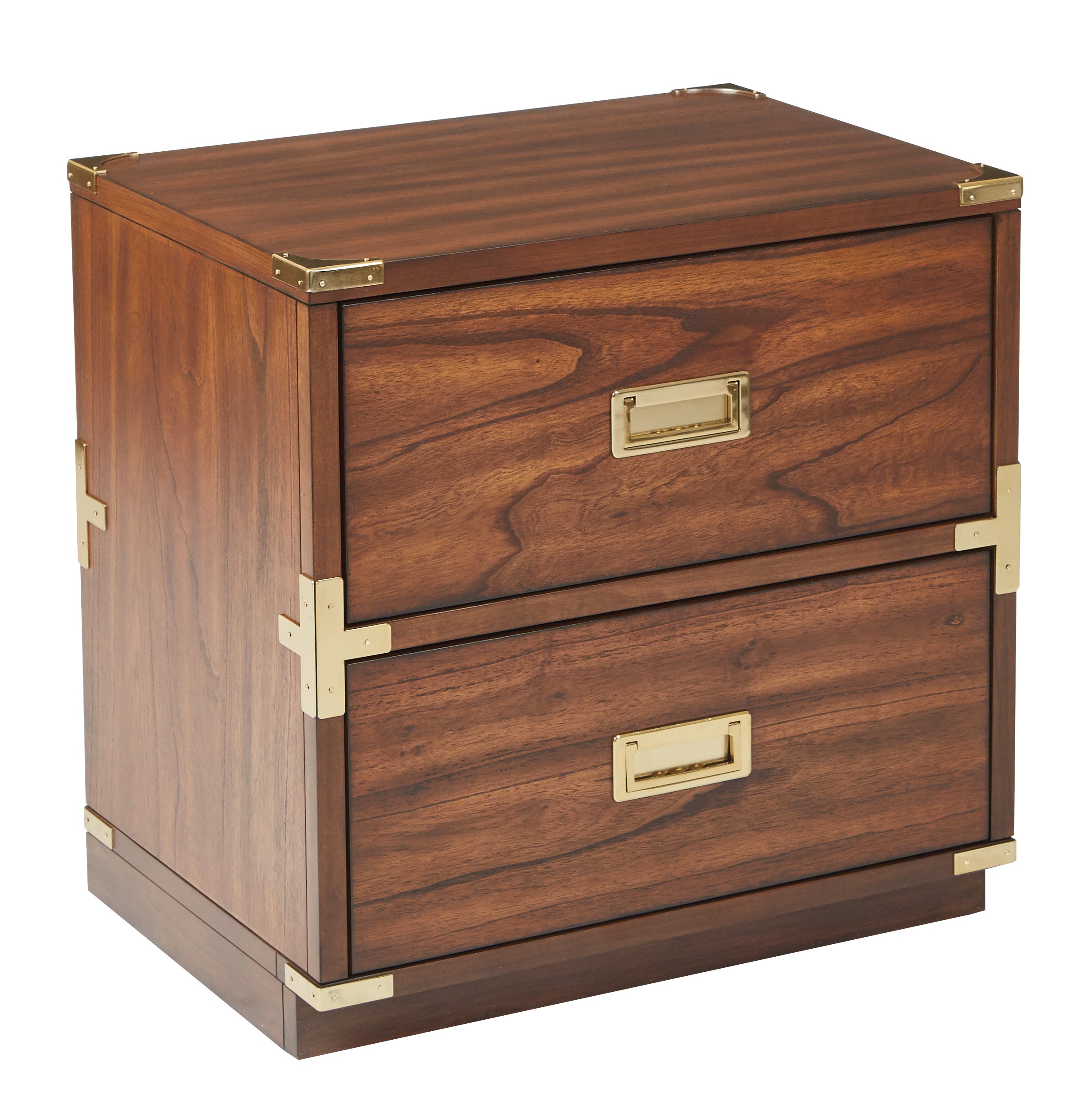 Wellington 2-Drawer Cabinet - Toasted Wheat
