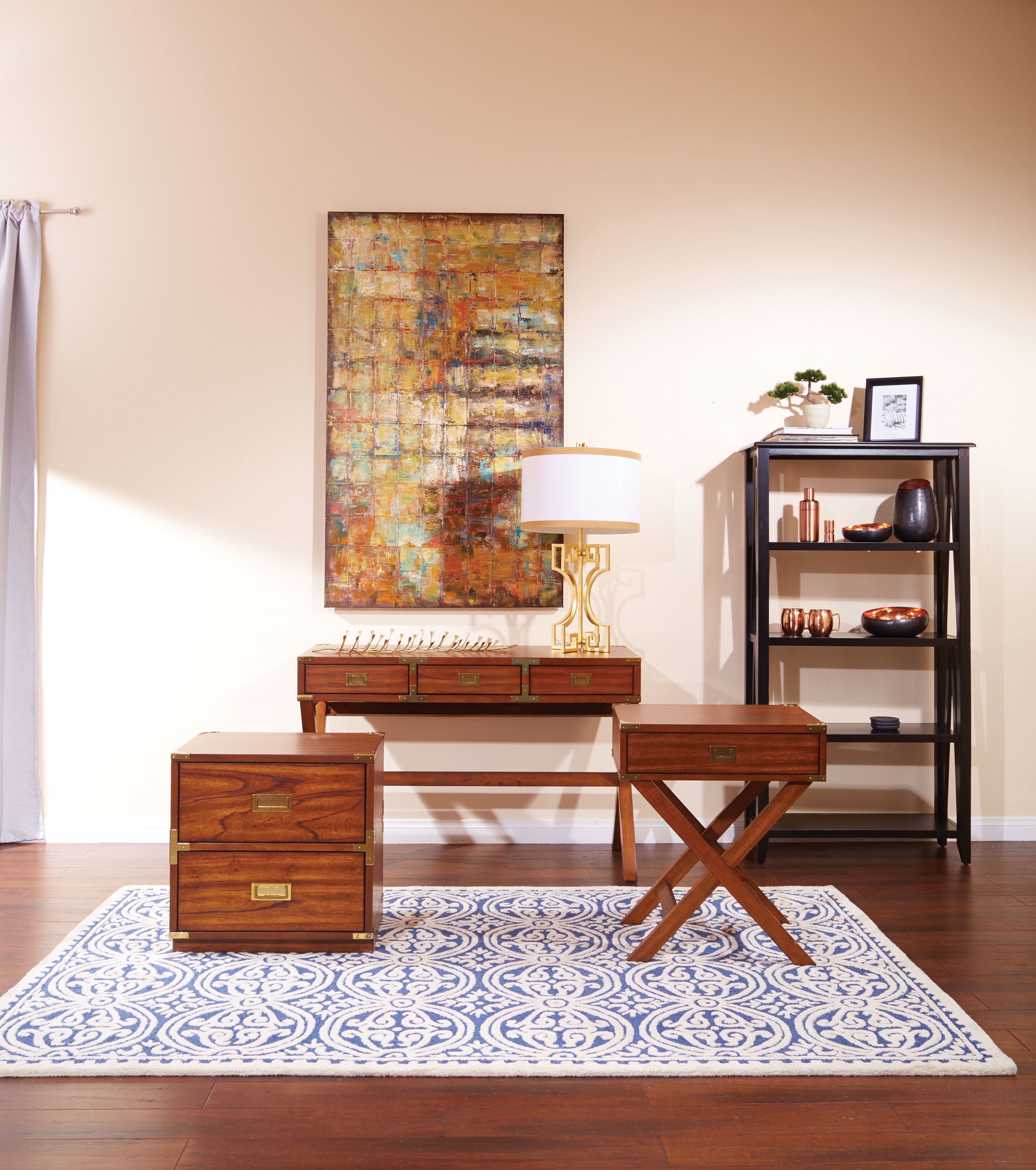 Wellington 2-Drawer Cabinet - Toasted Wheat