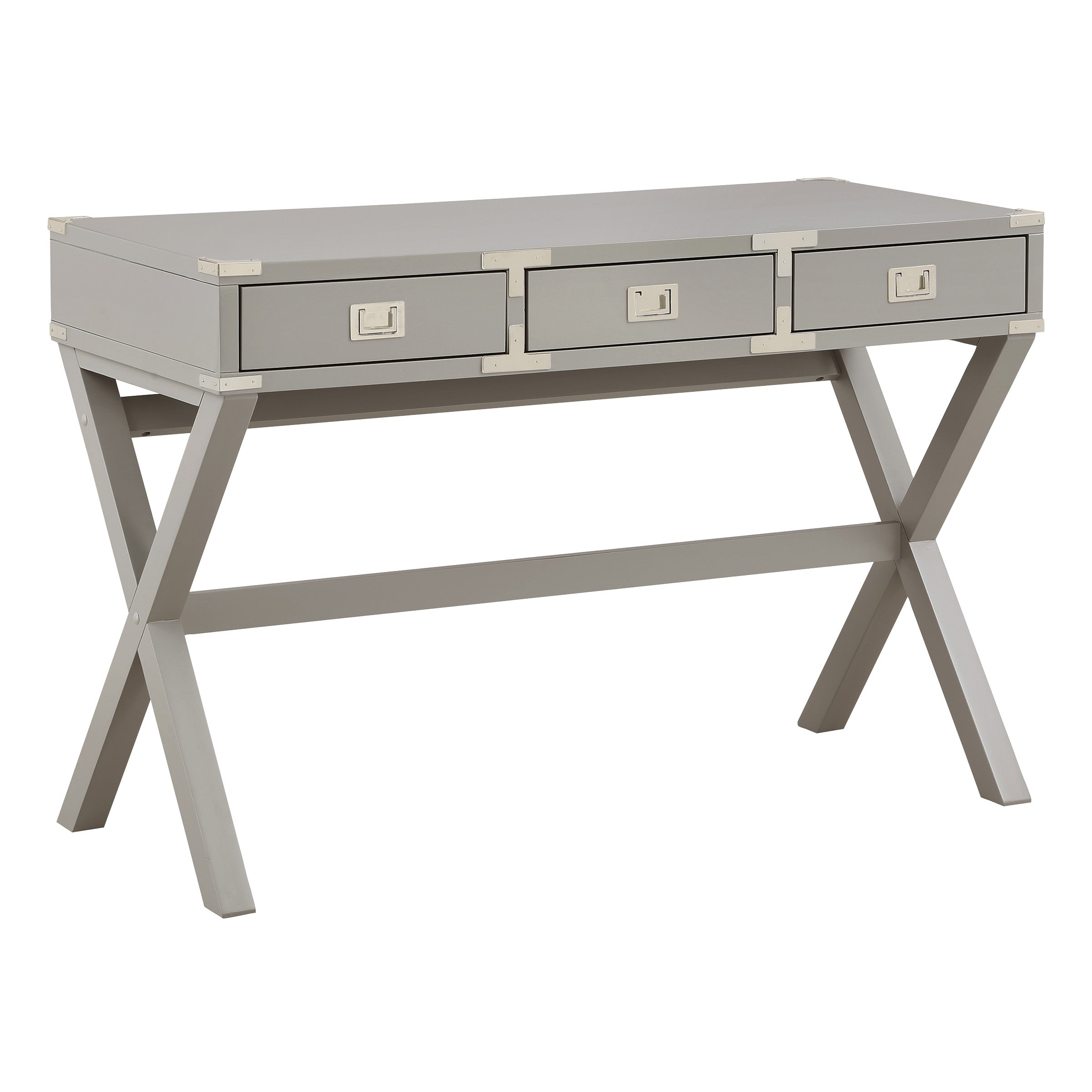 Wellington 46" Desk with Power - Grey