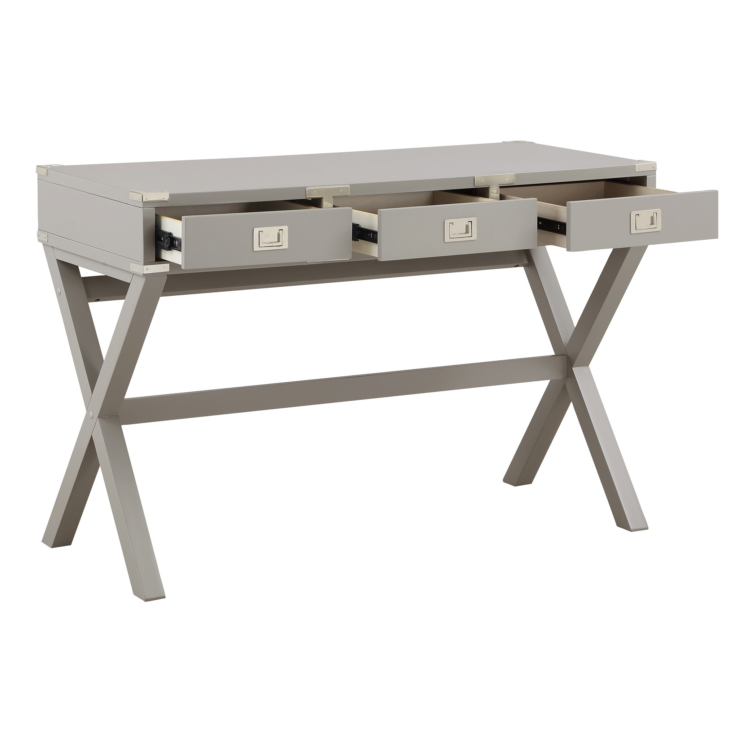 Wellington 46" Desk with Power - Grey