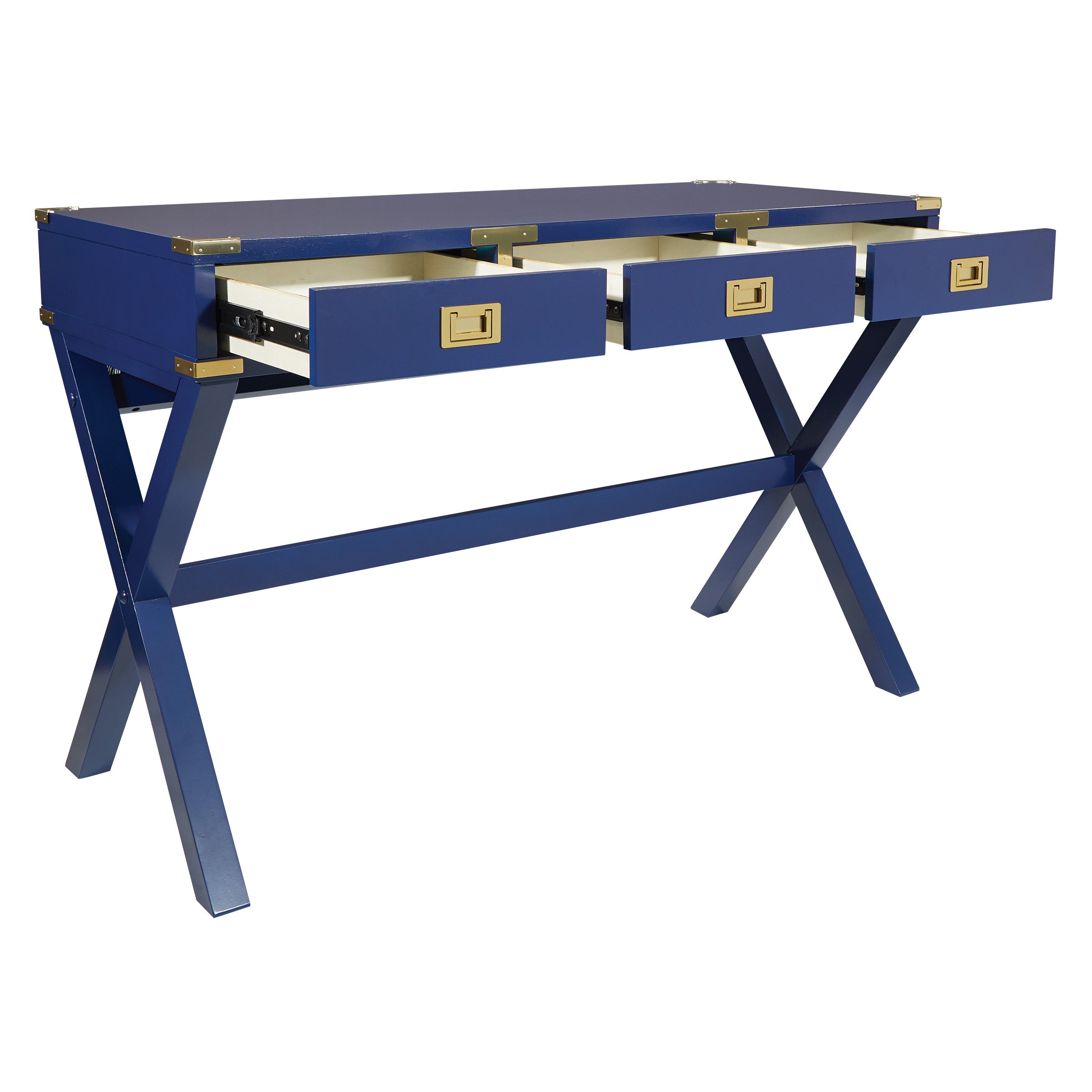 Wellington 46" Desk with Power - Blue