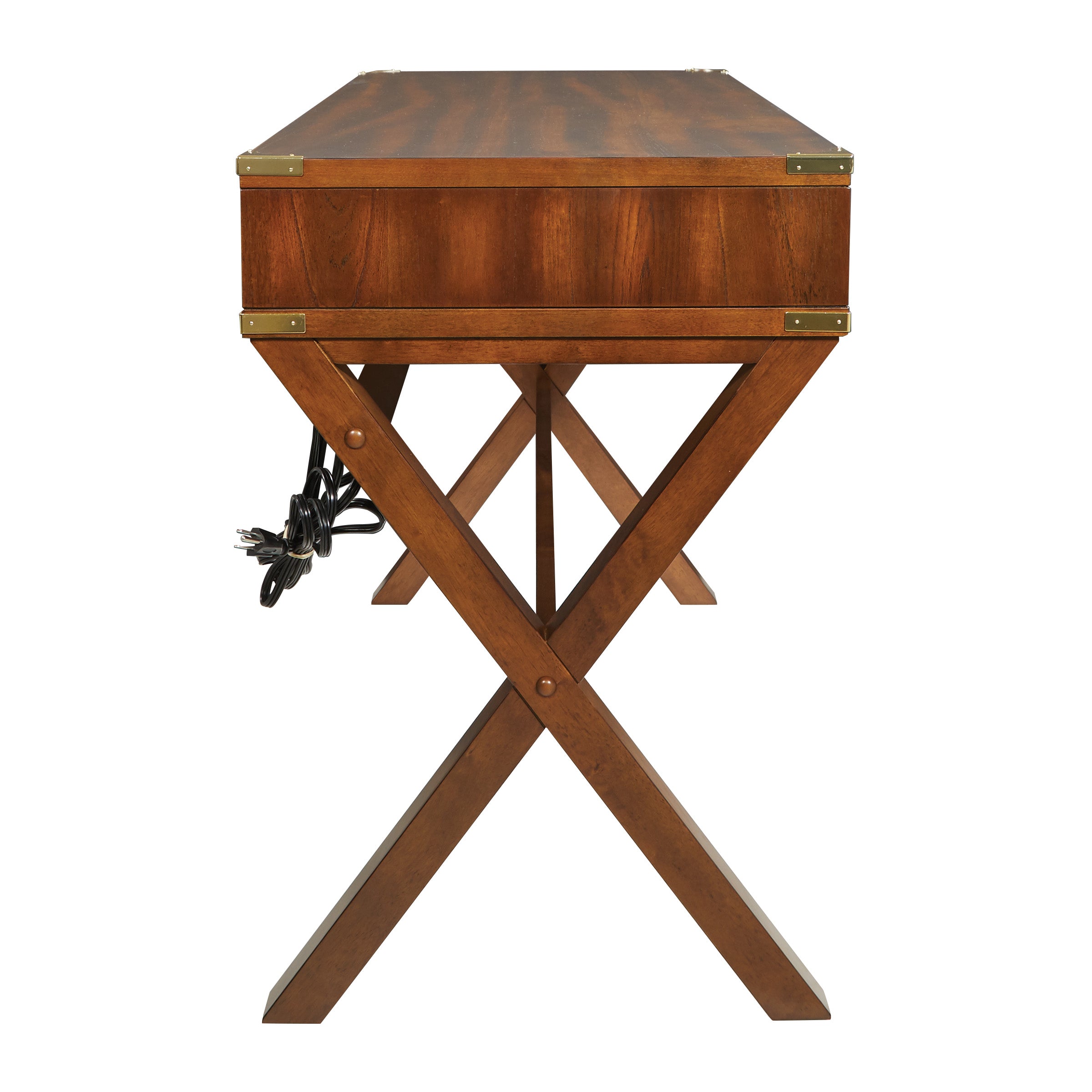 Wellington 46" Desk with Power - Toasted Wheat