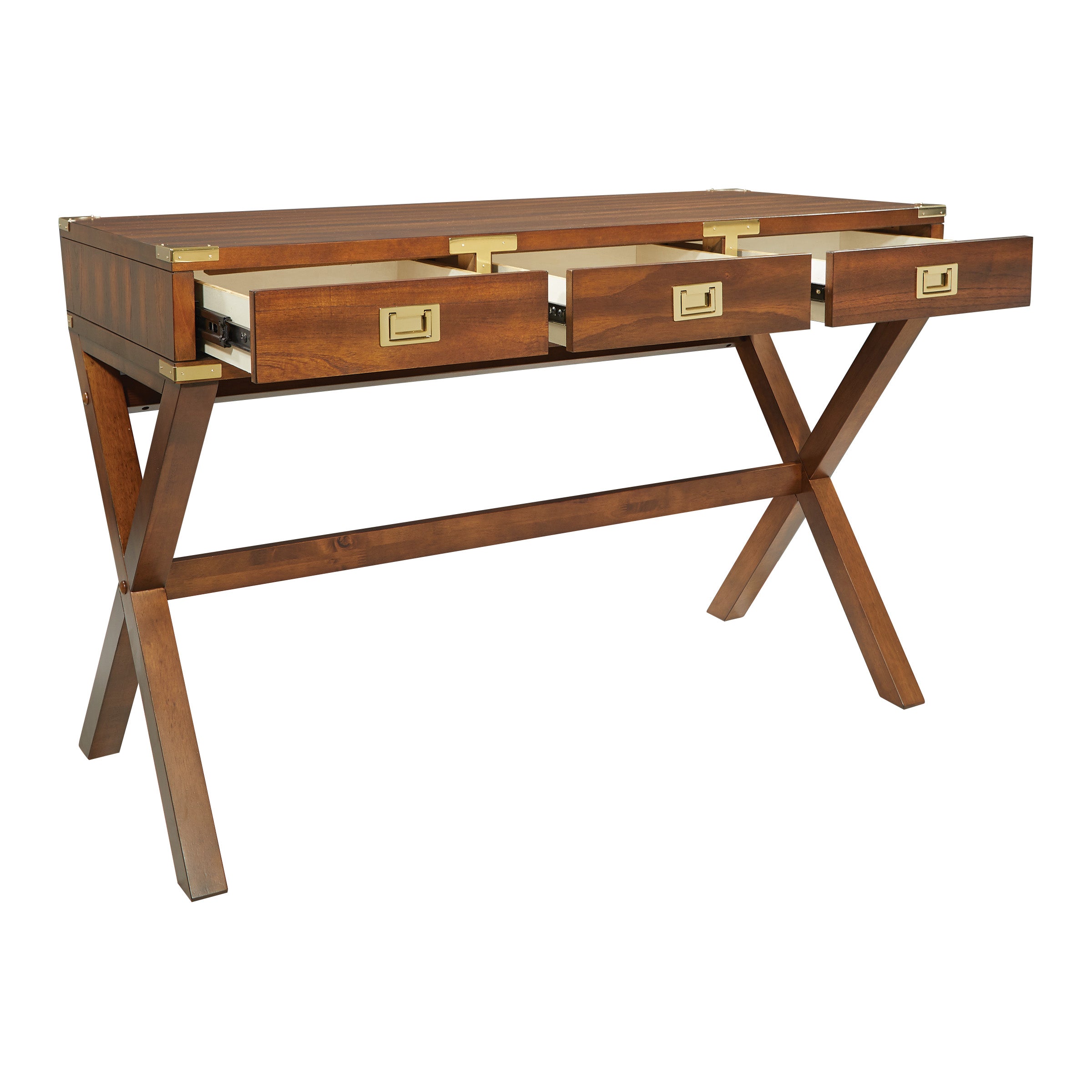Wellington 46" Desk with Power - Toasted Wheat