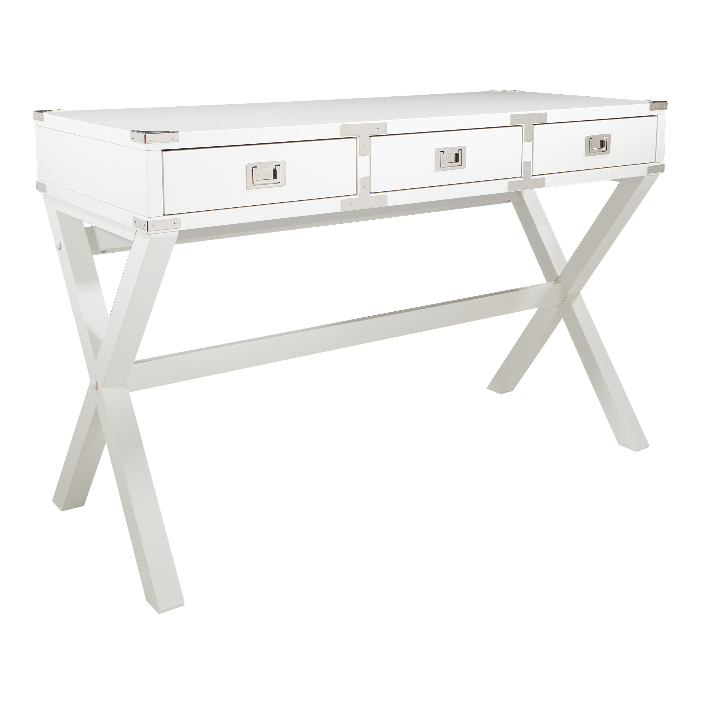 Wellington 46" Desk with Power - White