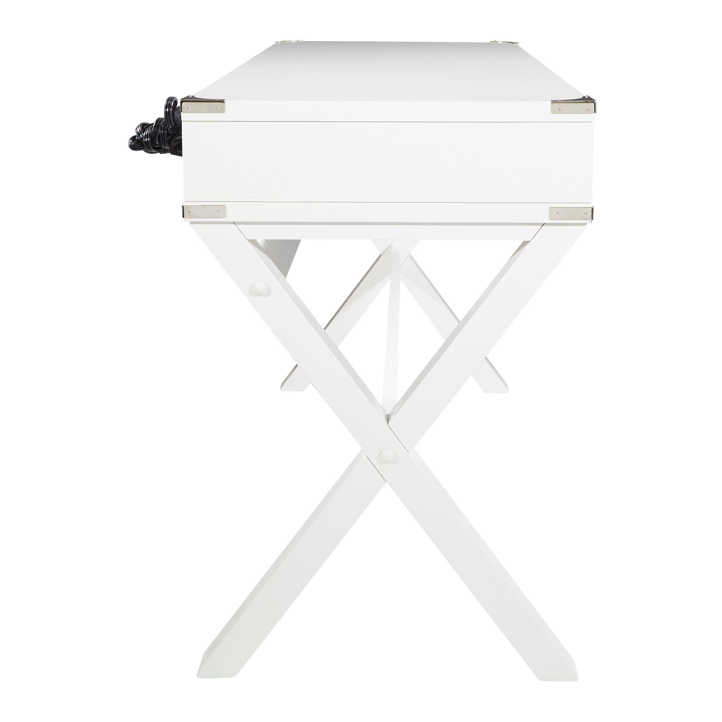 Wellington 46" Desk with Power - White