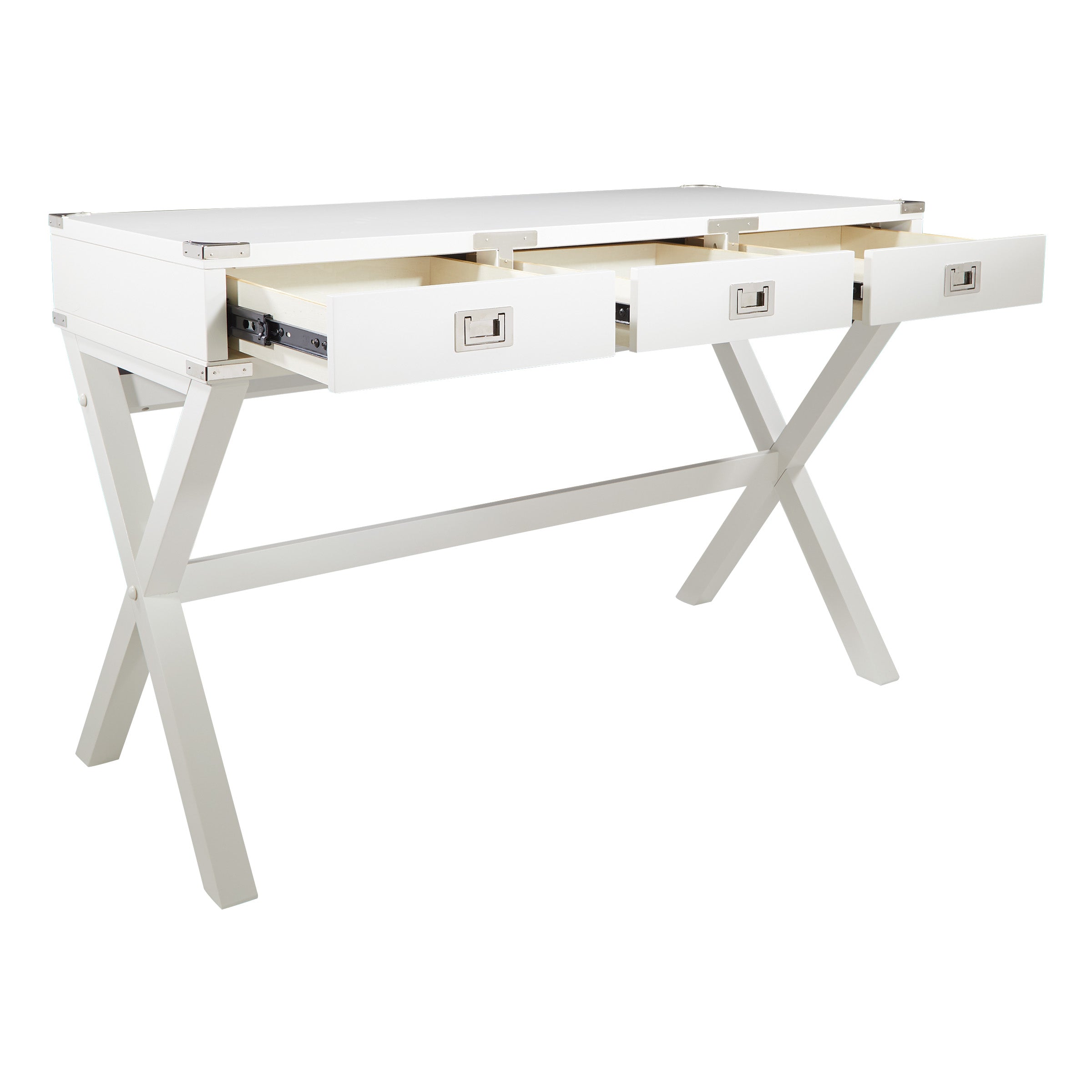 Wellington 46" Desk with Power - White