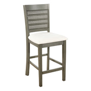 Walden 24" Cane Back Stool 2pk - Linen / Antique Grey