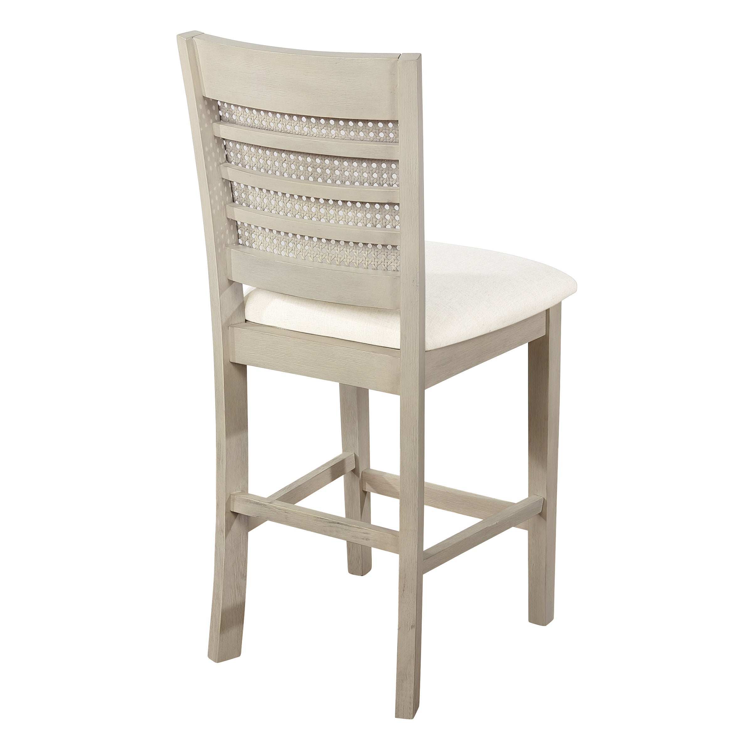 Walden 24" Cane Back Stool 2pk - Linen / Antique White