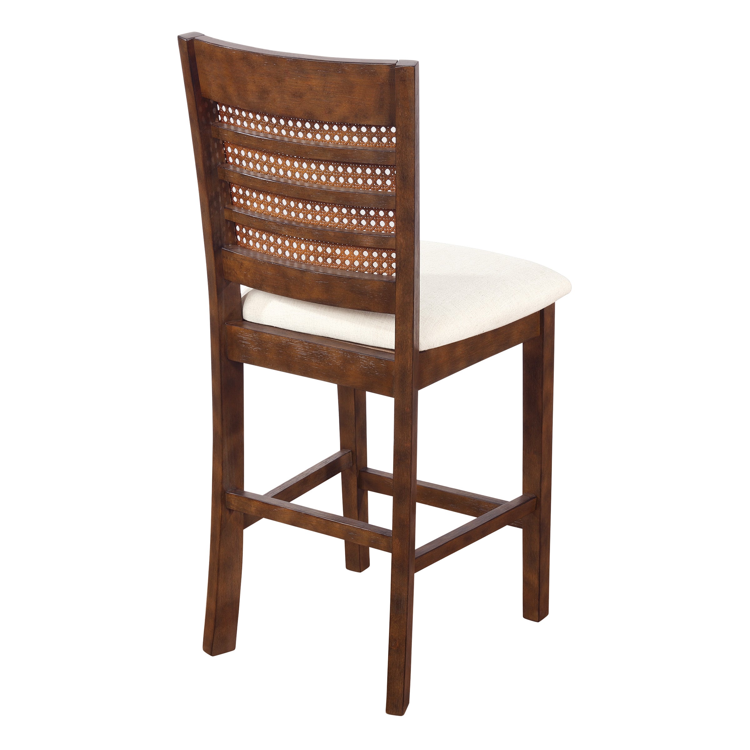 Walden 24" Cane Back Stool 2pk - Linen / Burnt Brown