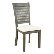 Walden Cane Back Dining Chair 2pk - Linen / Antique Grey