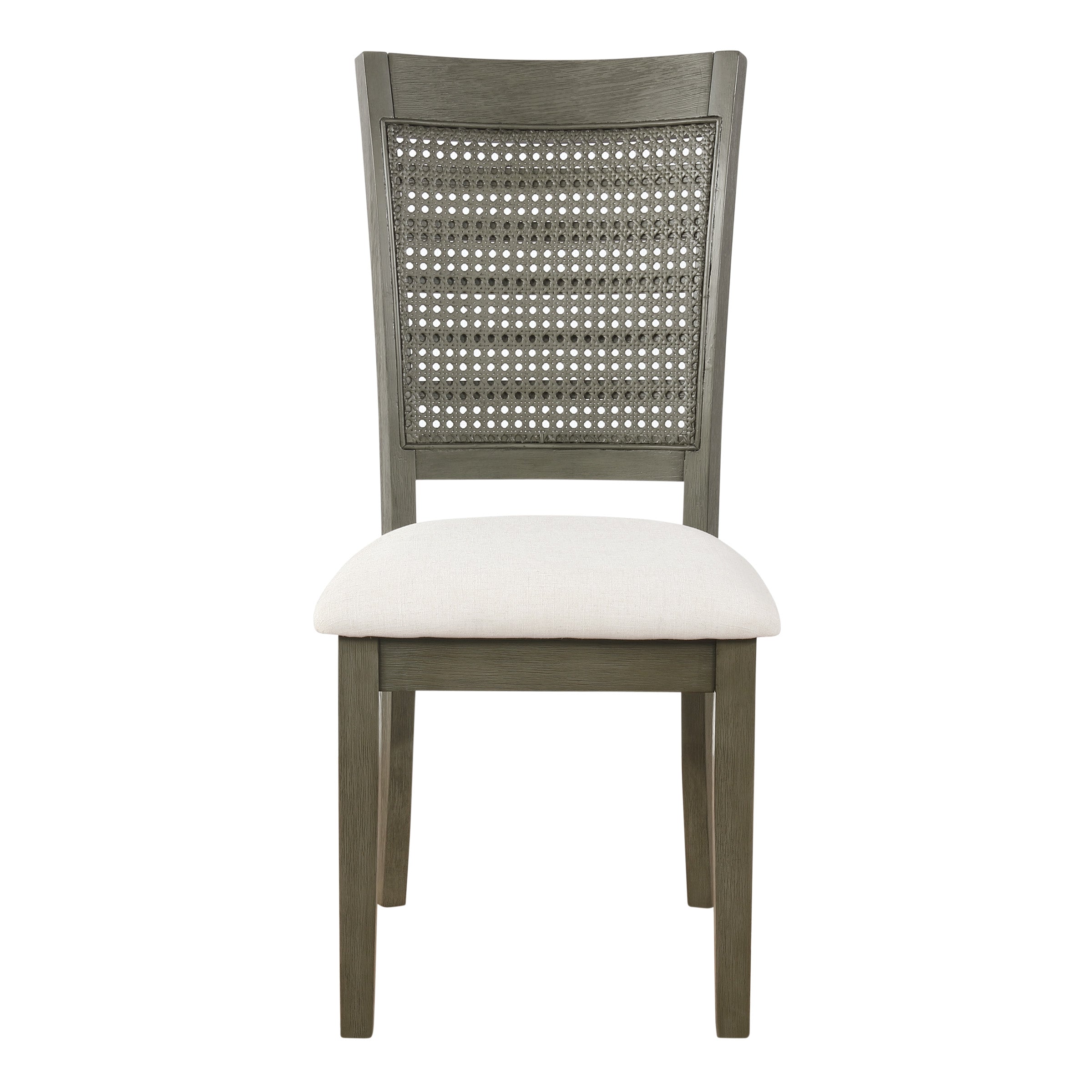 Walden Cane Back Dining Chair 2pk - Linen / Antique Grey
