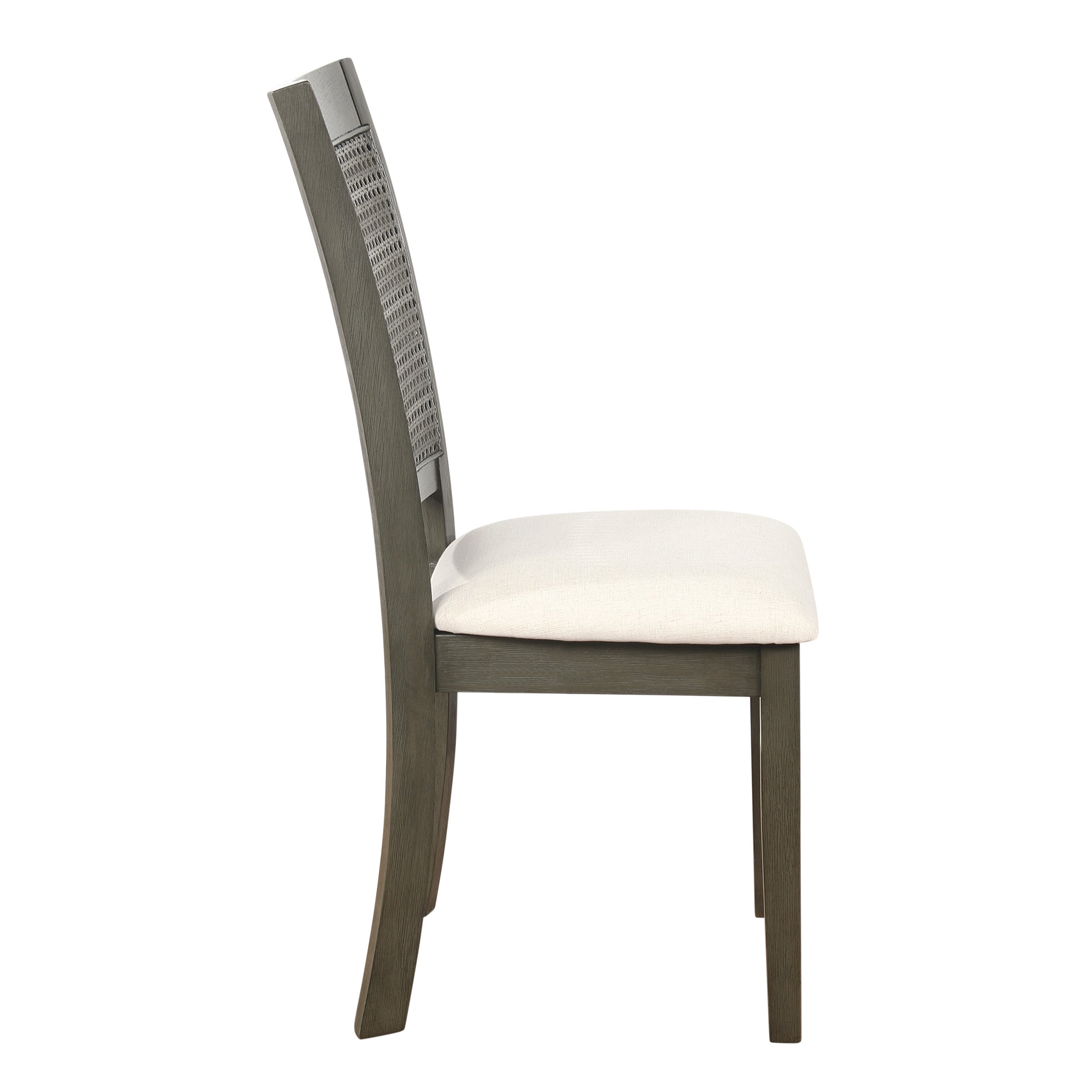 Walden Cane Back Dining Chair 2pk - Linen / Antique Grey