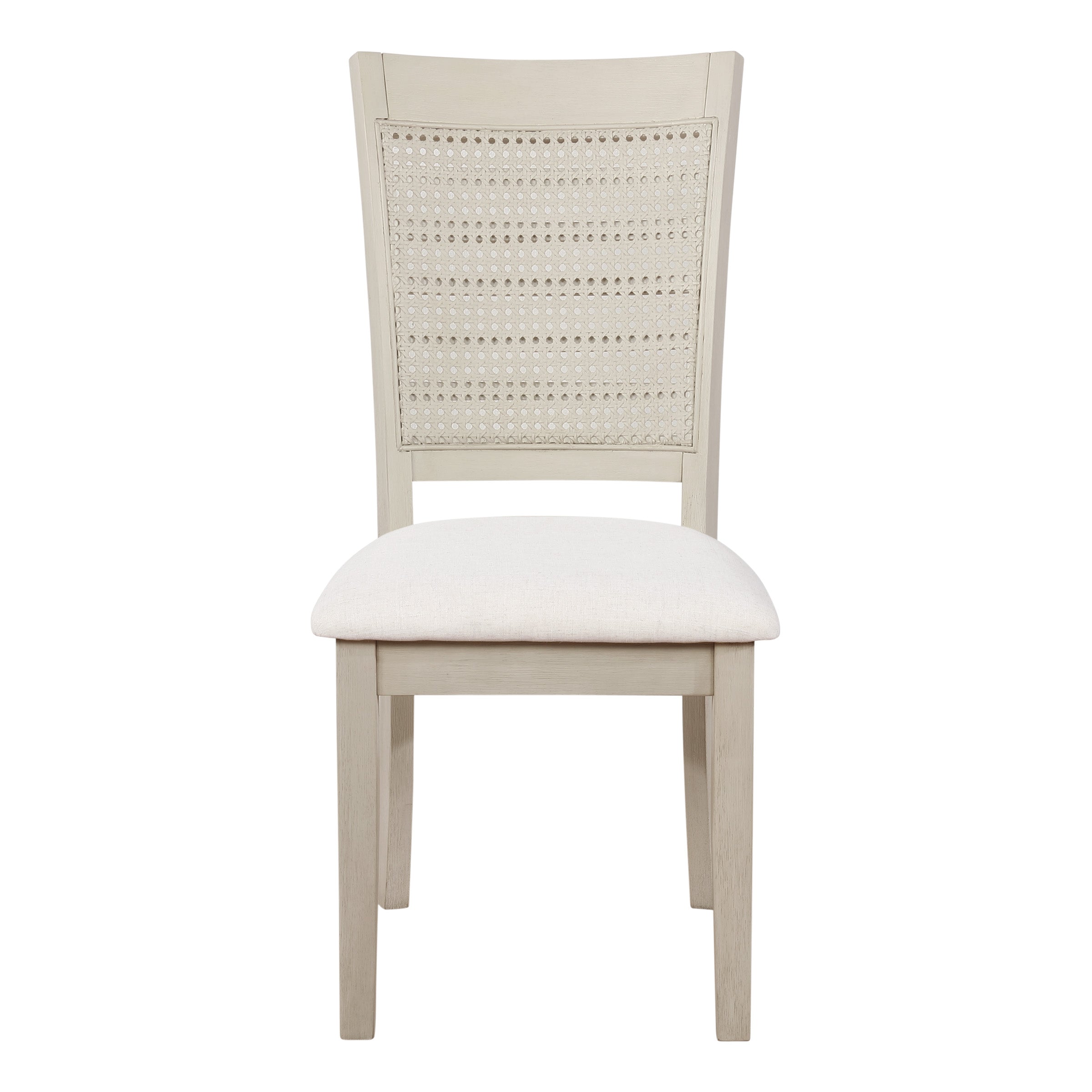 Walden Cane Back Dining Chair 2pk - Linen / Antique White