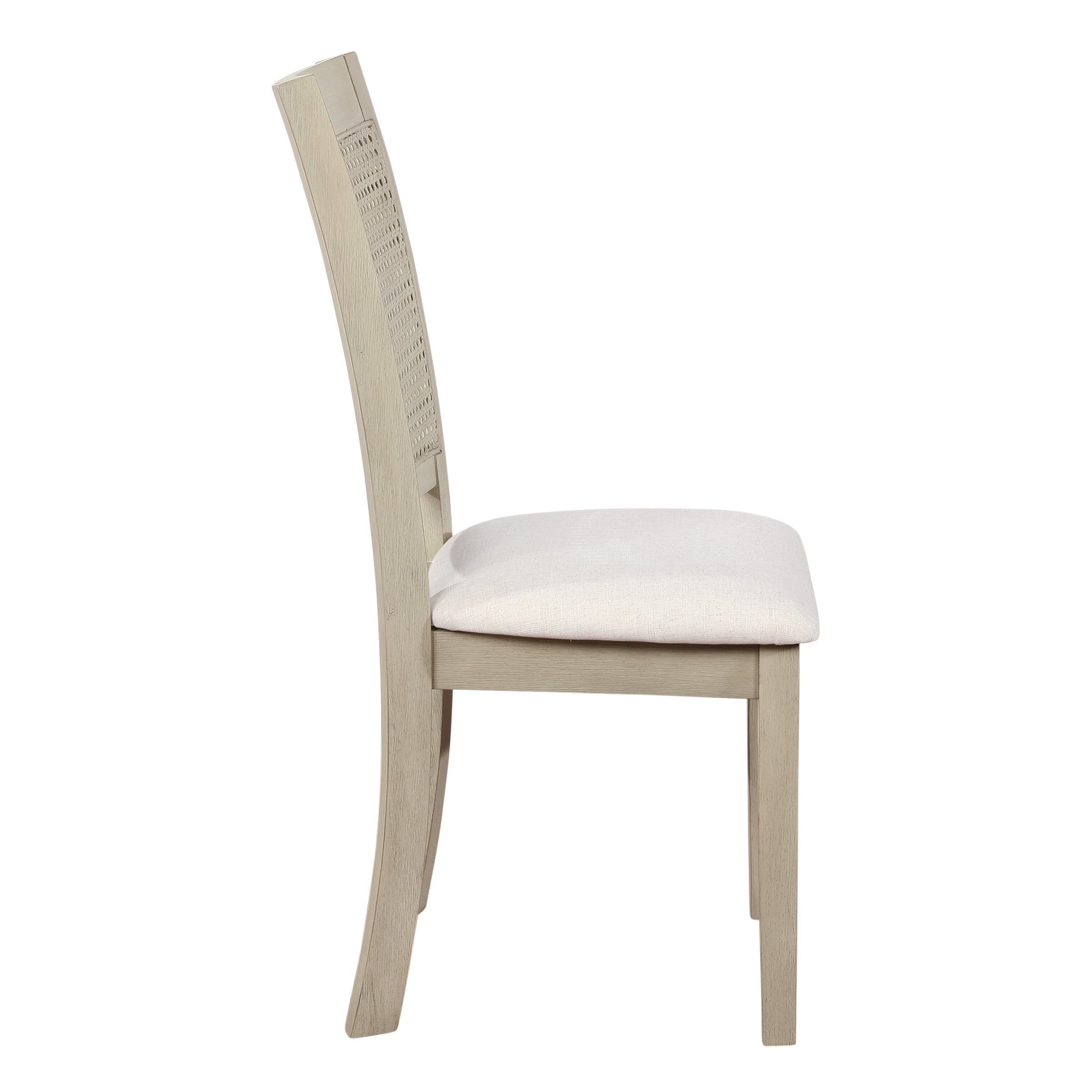Walden Cane Back Dining Chair 2pk - Linen / Antique White