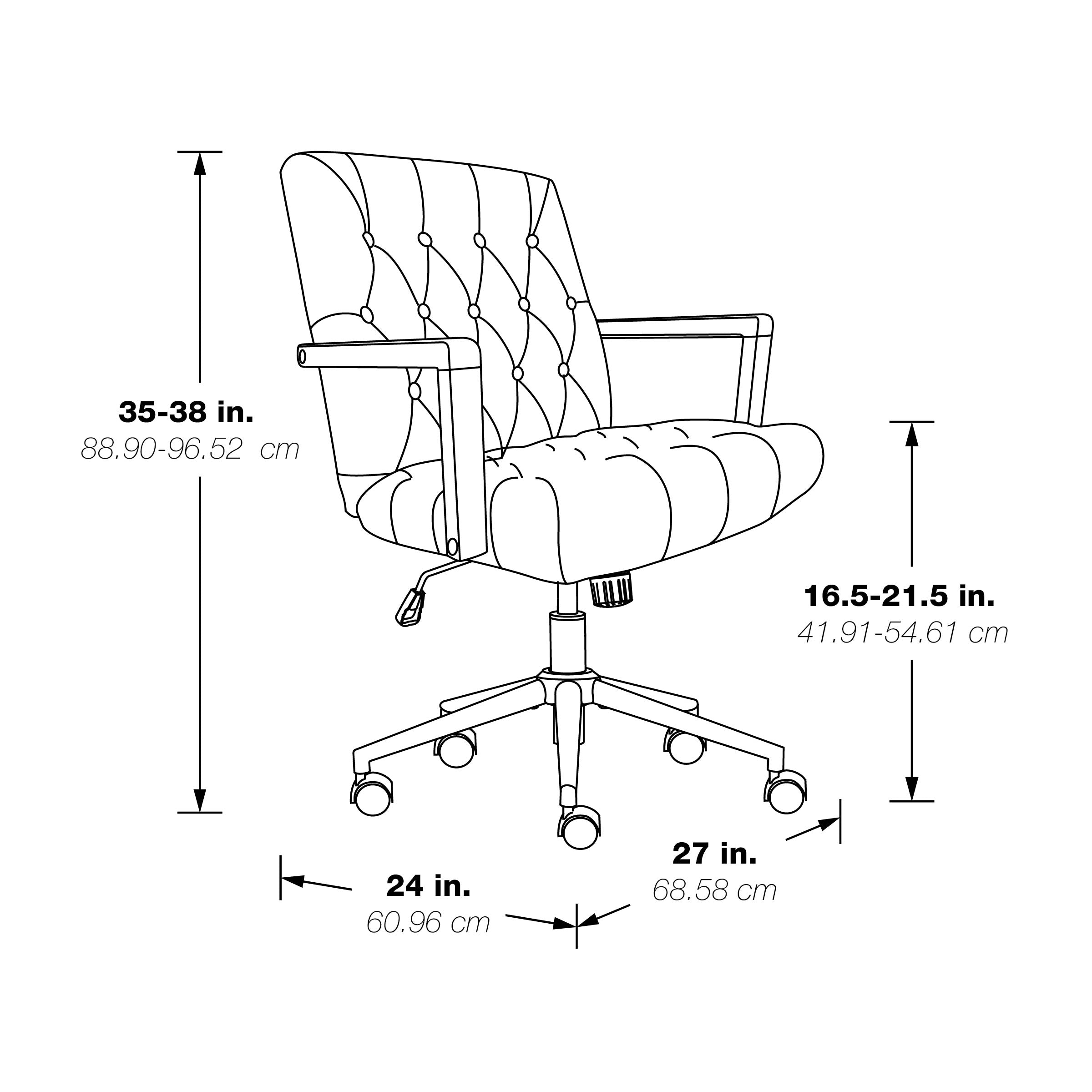Waltham Office Chair - Chocolate