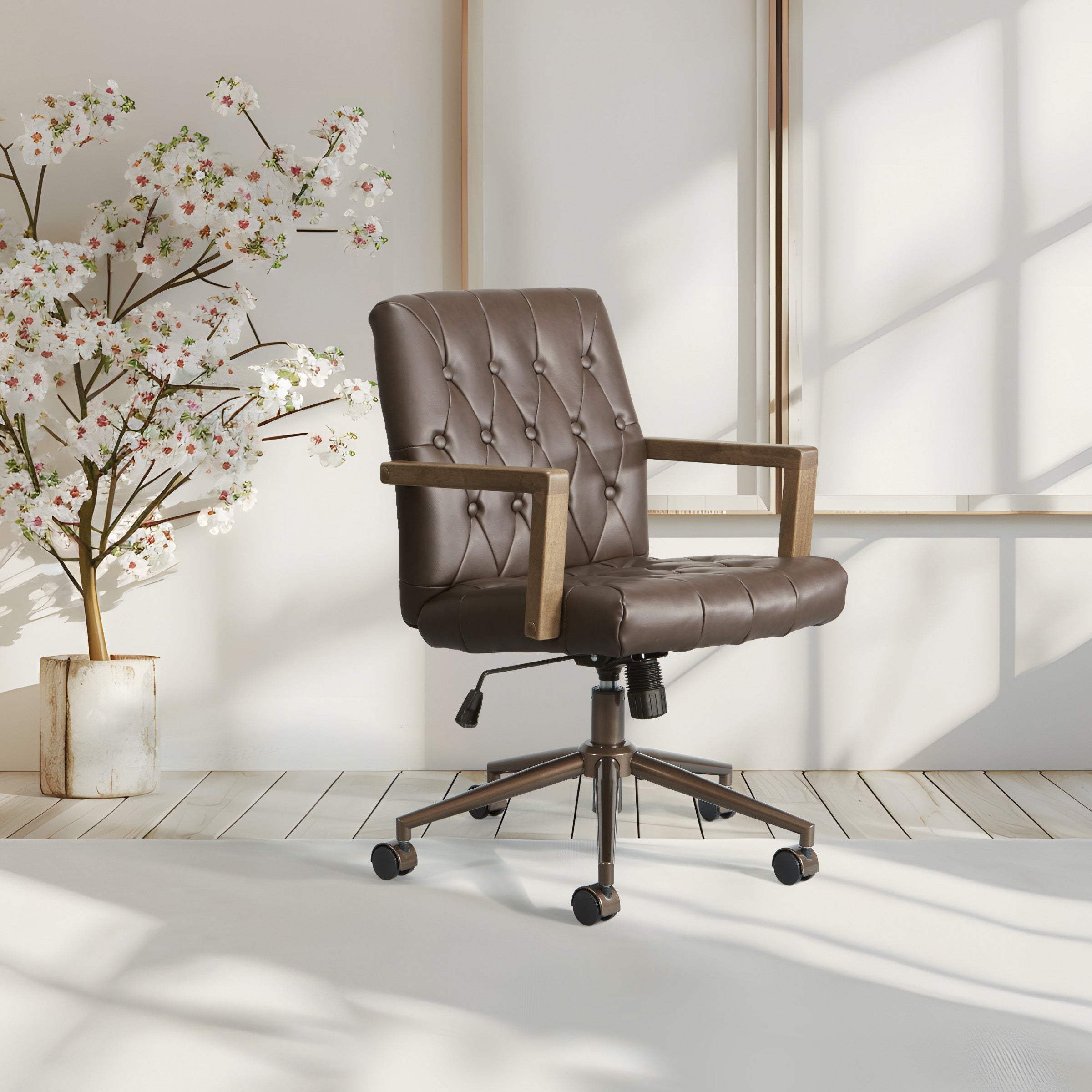 Waltham Office Chair - Chocolate
